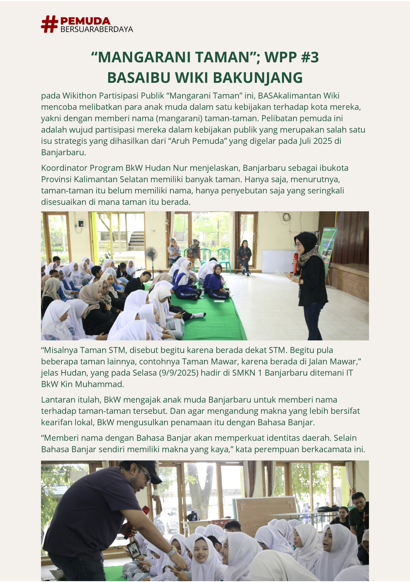 “MANGARANI TAMAN”; WPP #3