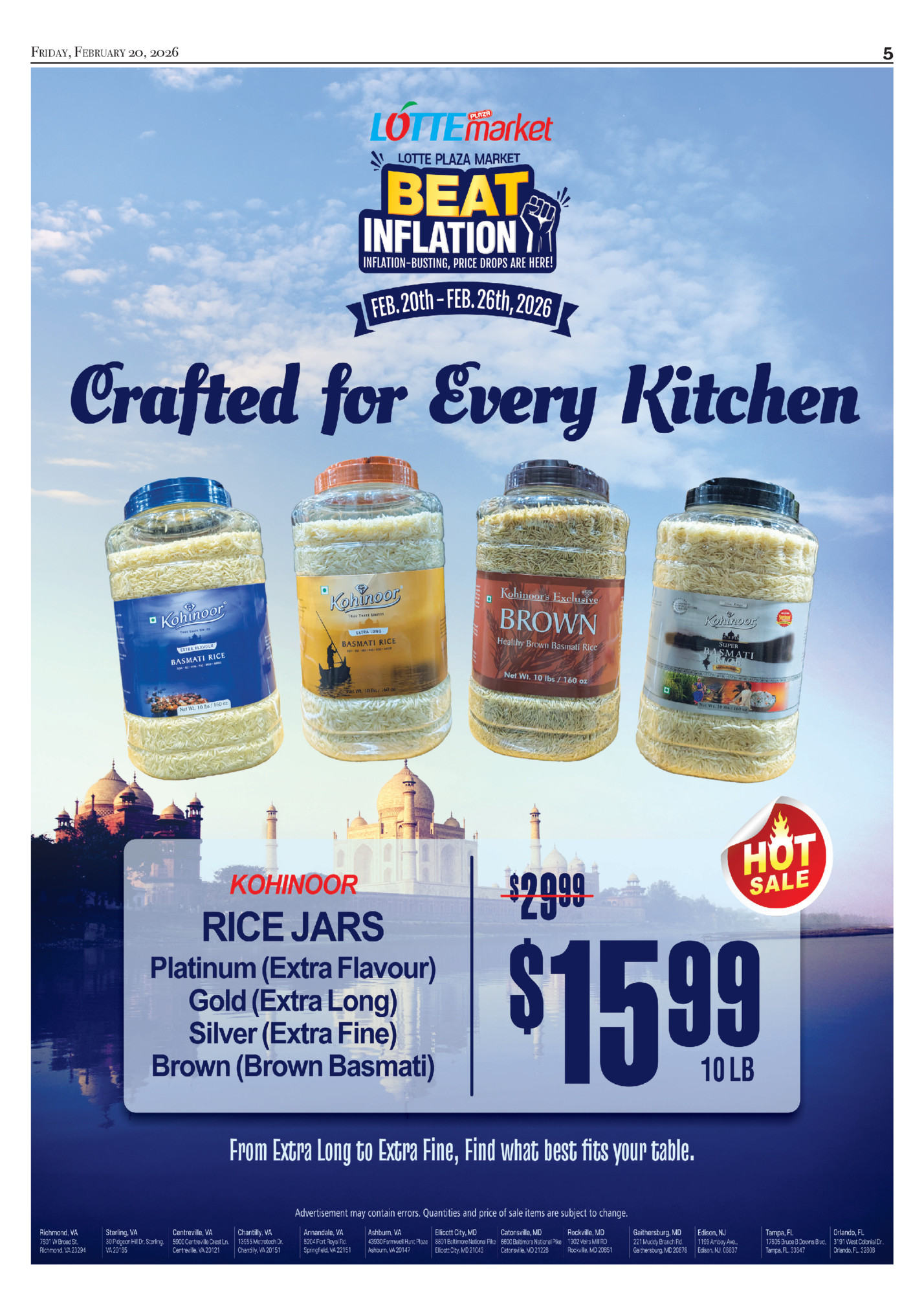 FRIDAY, FEBRUARY 20, 2026 FRIDAY, FEBRUARY 20, 2026