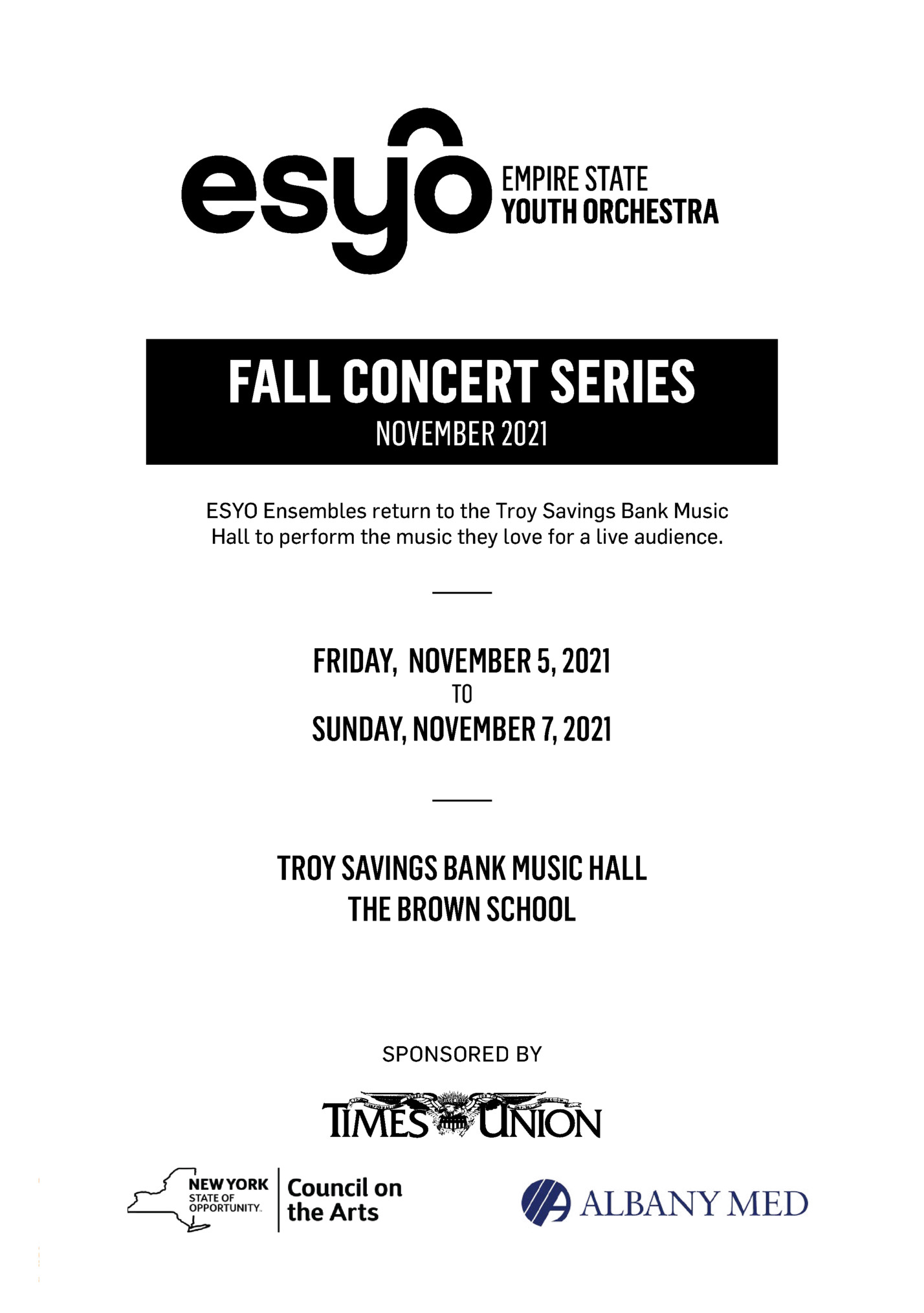 FALL CONCERT SERIES