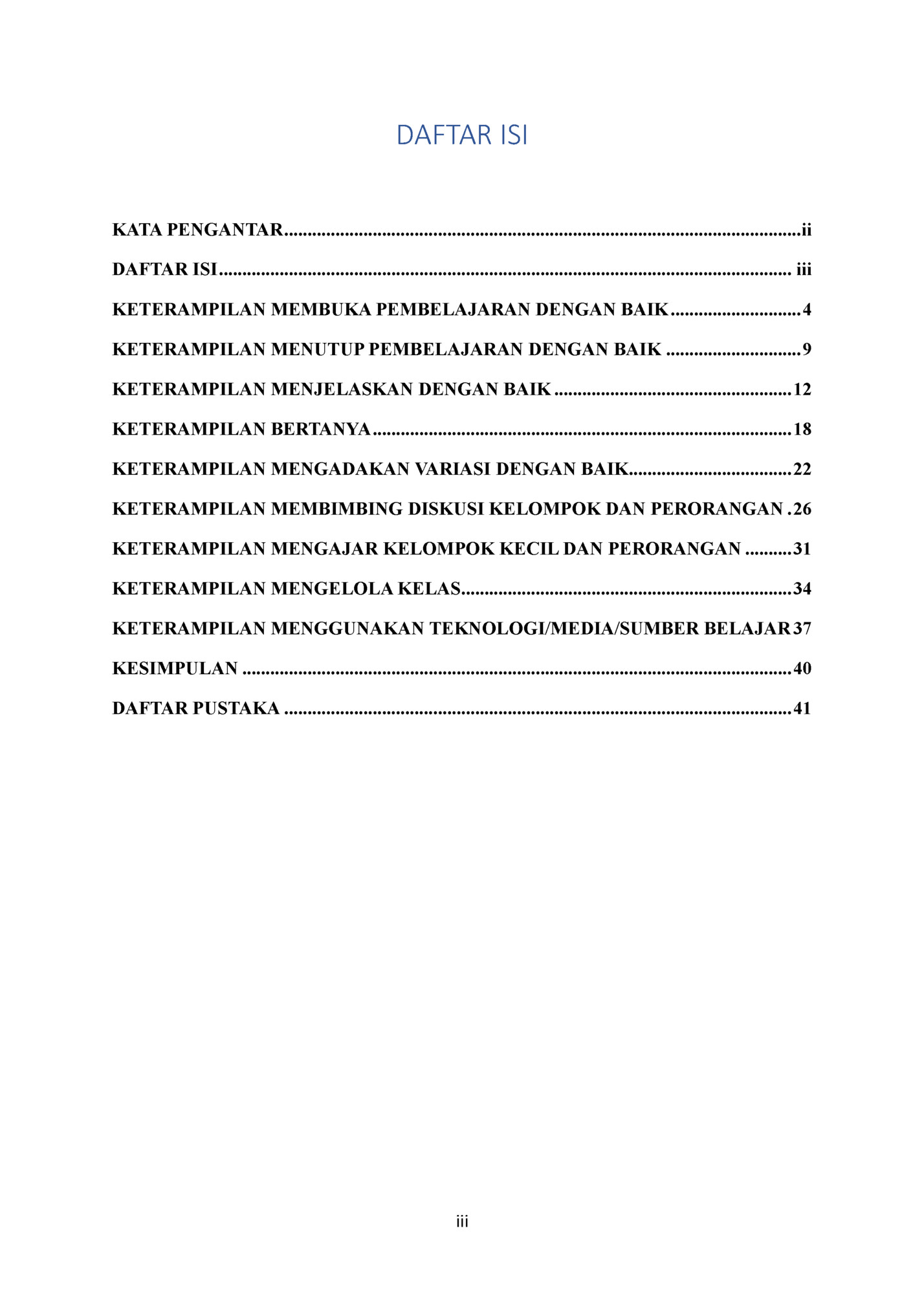 DAFTAR ISI