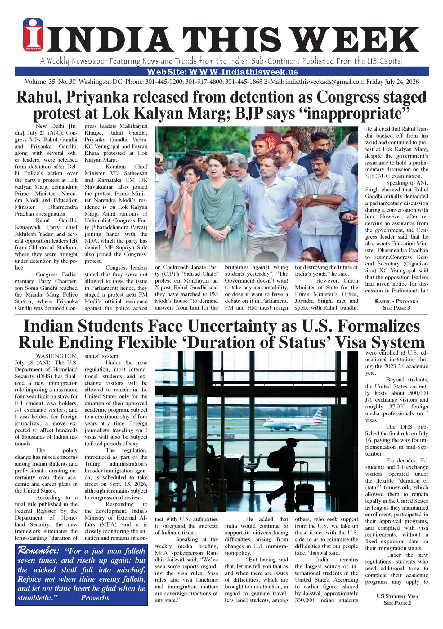 INDIA THIS WEEK