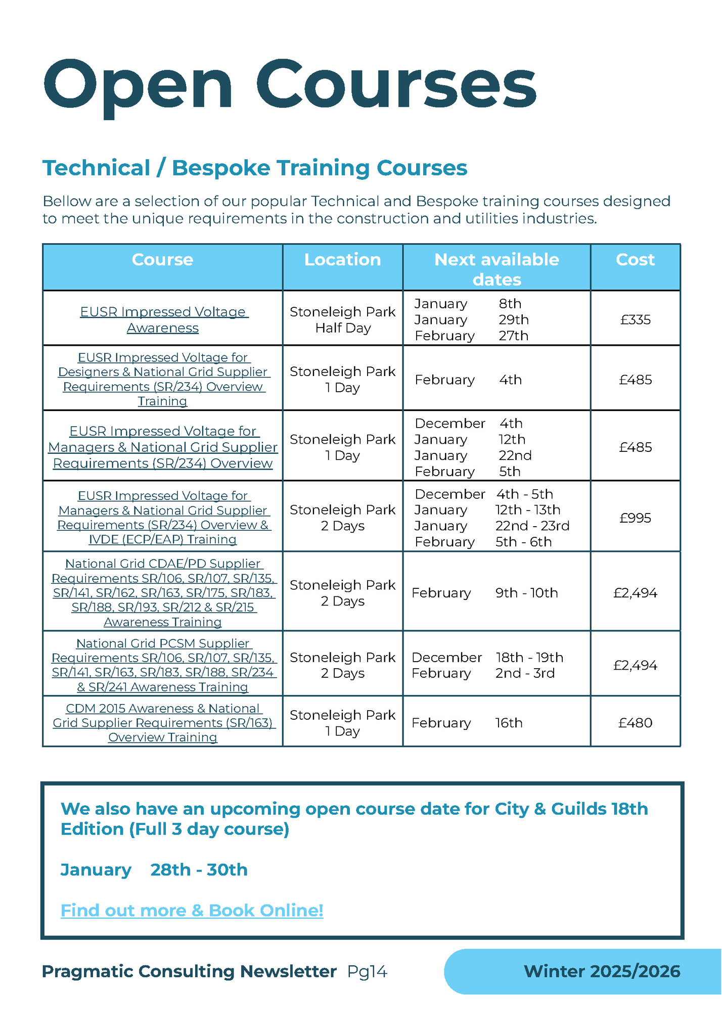Open Courses Open Courses