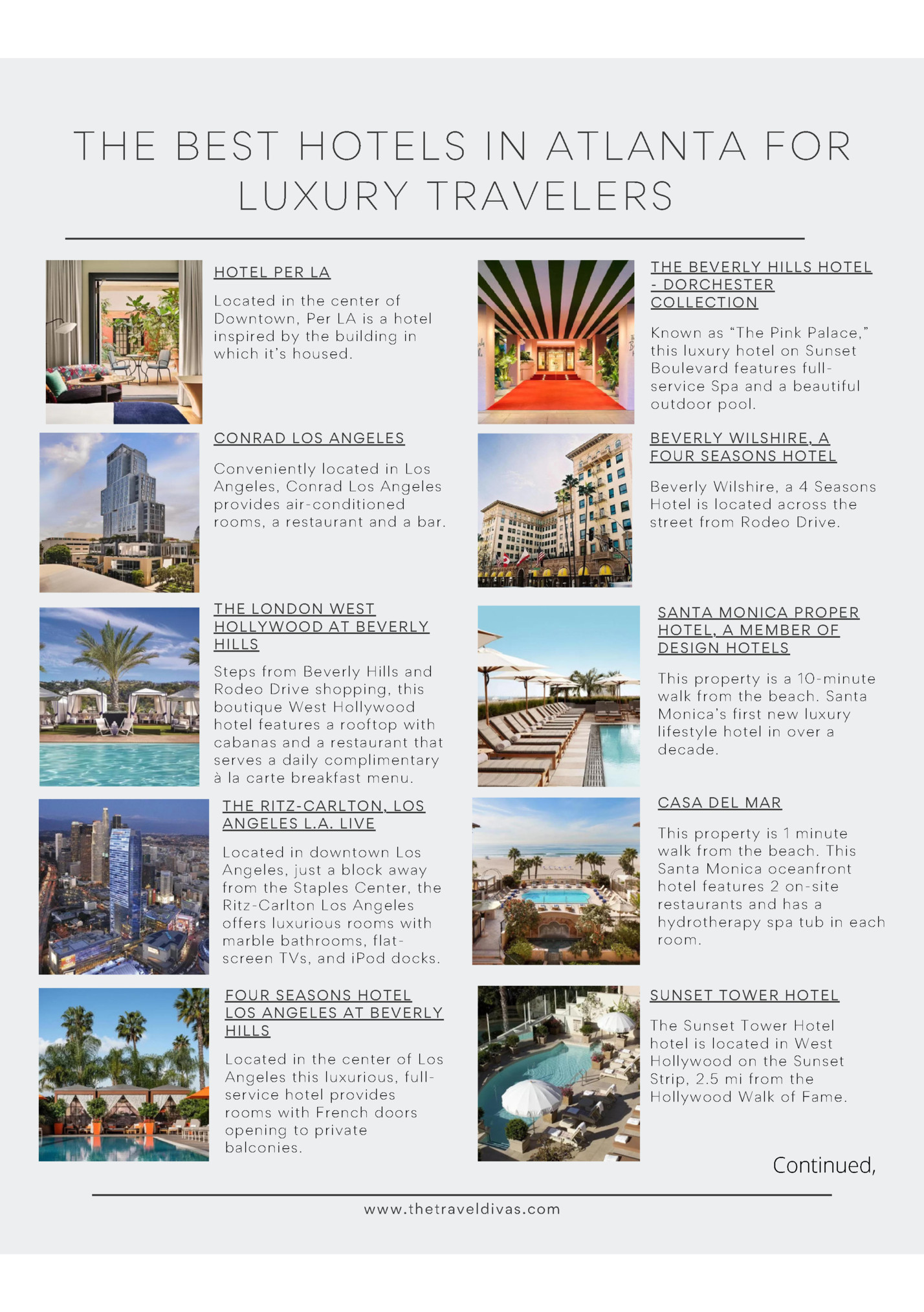 THE BEST HOTELS IN ATLANTA FOR THE BEST HOTELS IN ATLANTA FOR