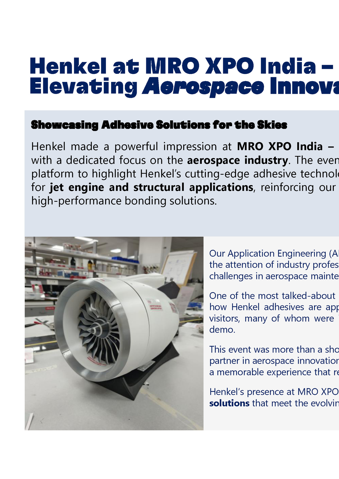Henkel at MRO XPO India –