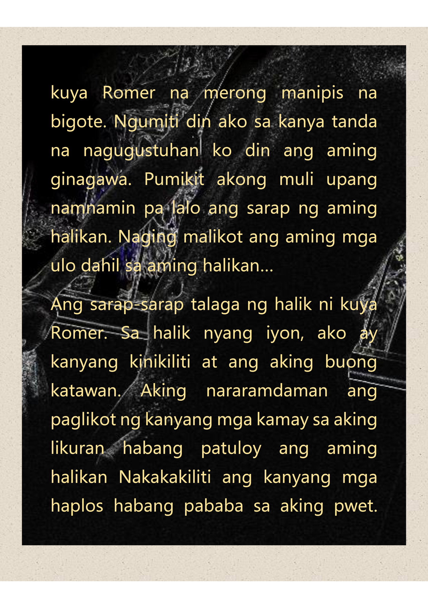 kuya Romer na merong manipis na