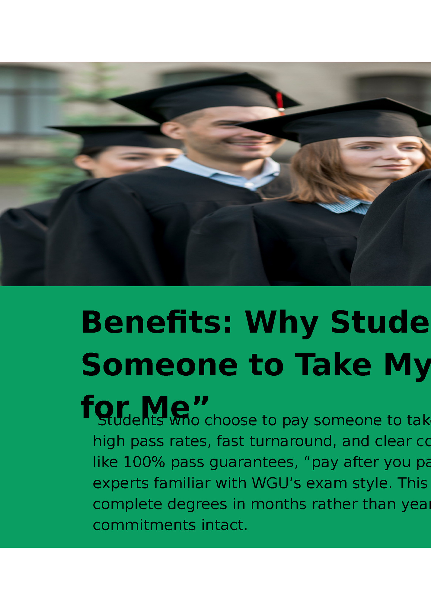 Benefits: Why Students Choose to “Pay