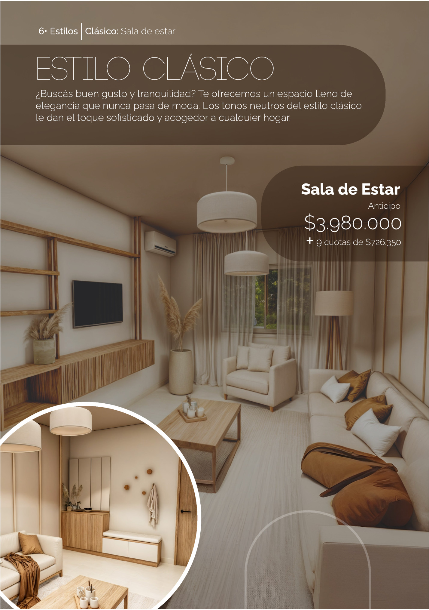 6• Estilos Clásico: Sala de estar