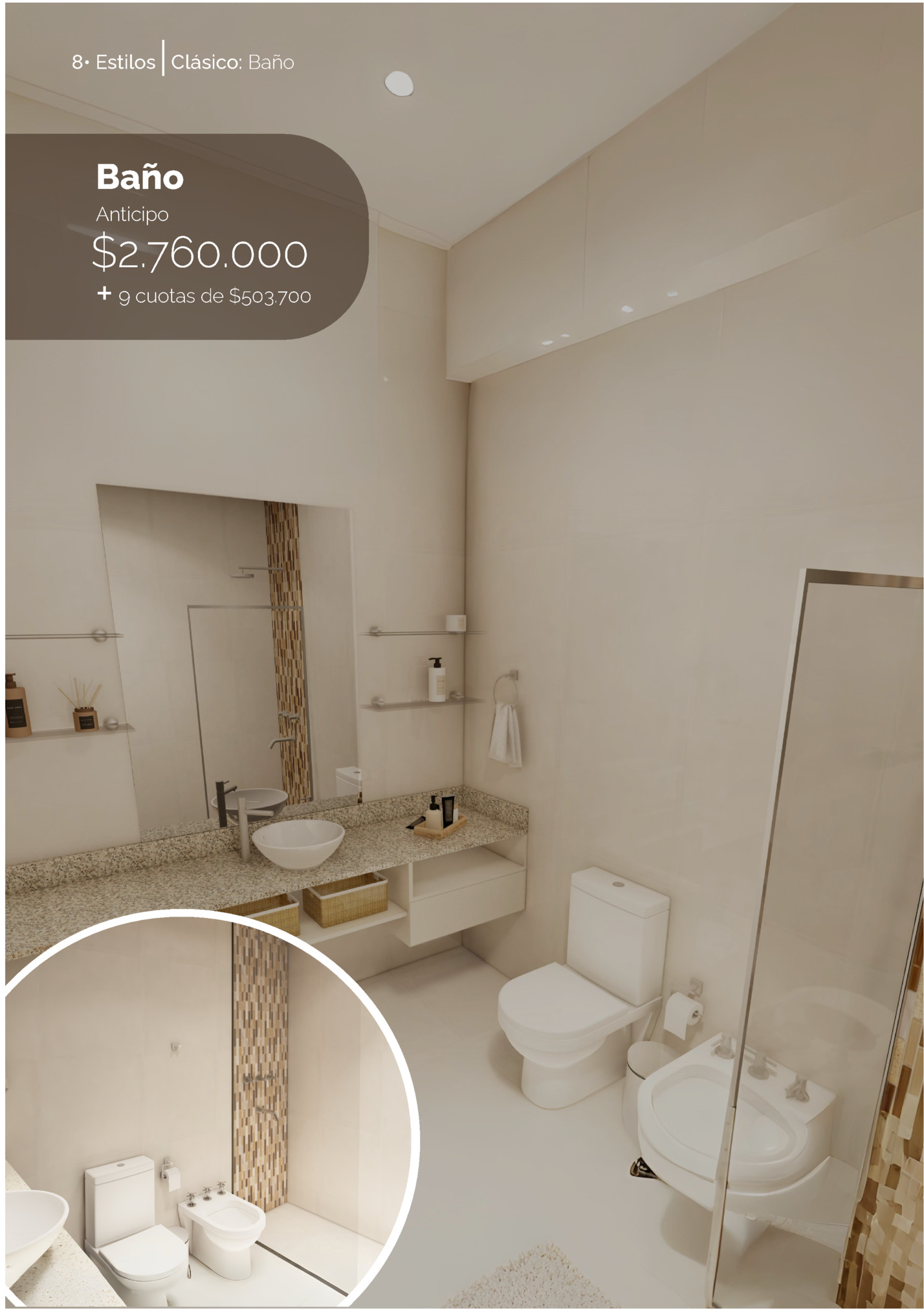 8• Estilos Clásico: Baño