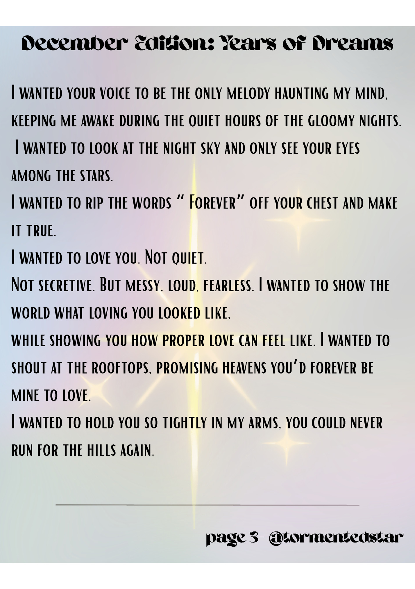 December Edition: Years of Dreams December Edition: Years of Dreams