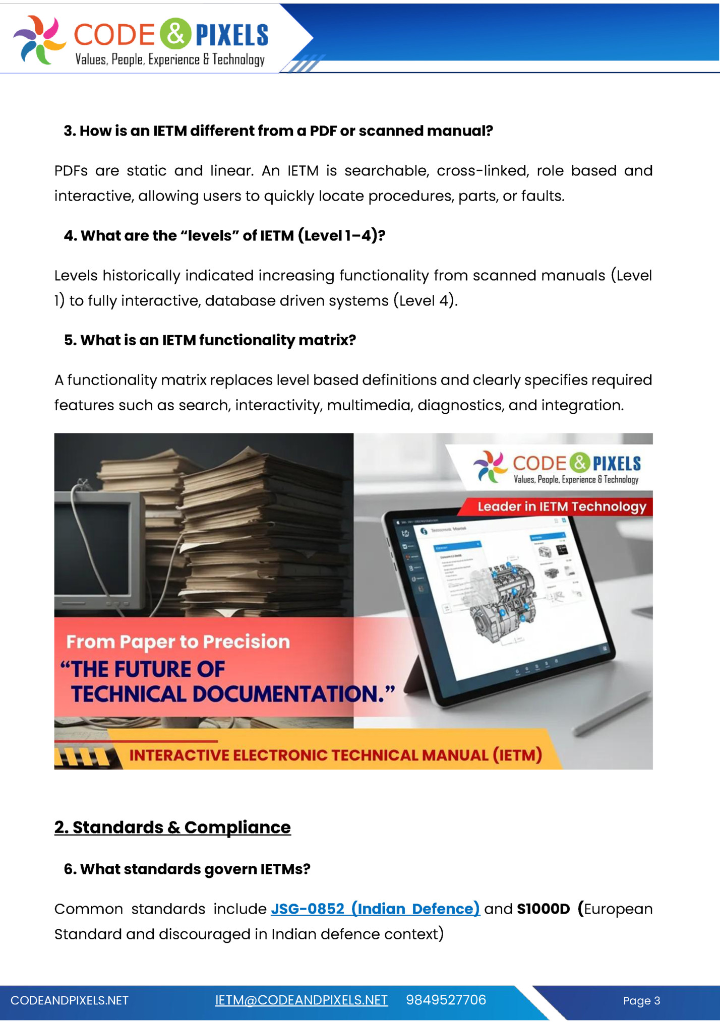 3. How is an IETM different from a PDF or scanned manual? 3. How is an IETM different from a PDF or scanned manual?