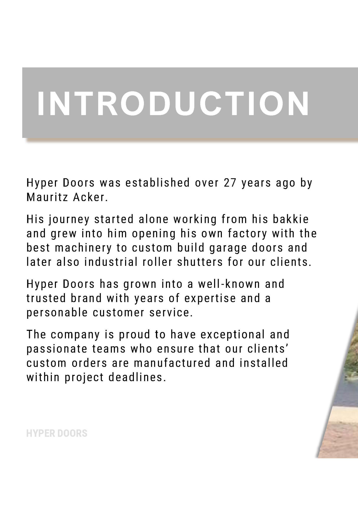 INTRODUCTION