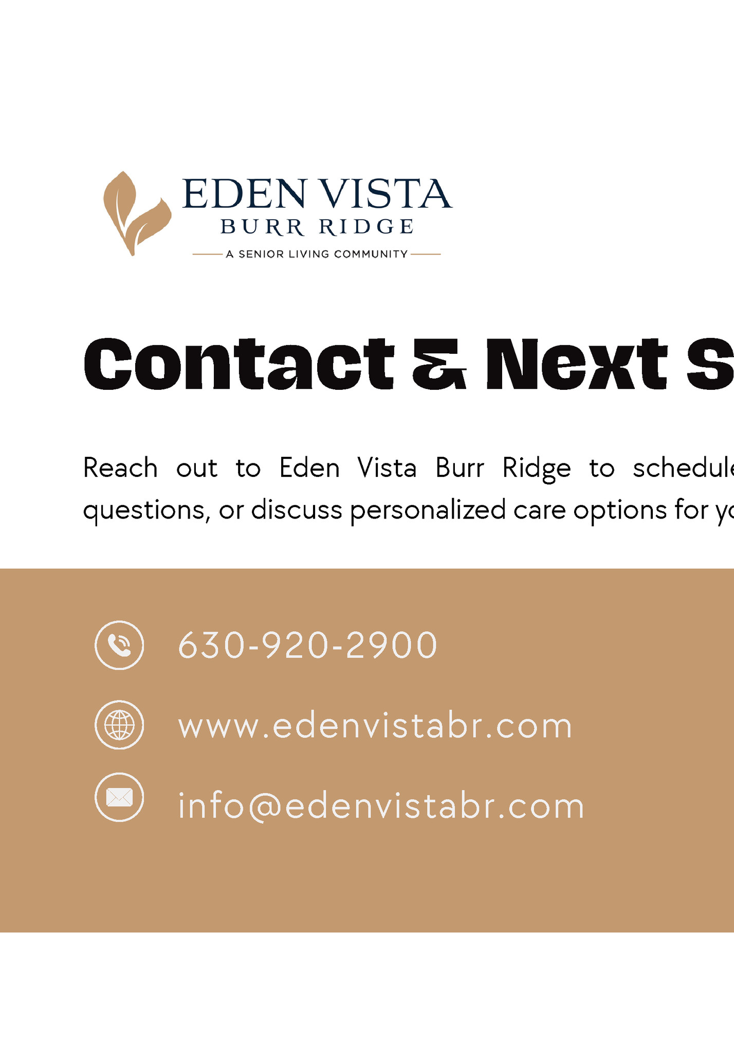 Contact & Next Steps