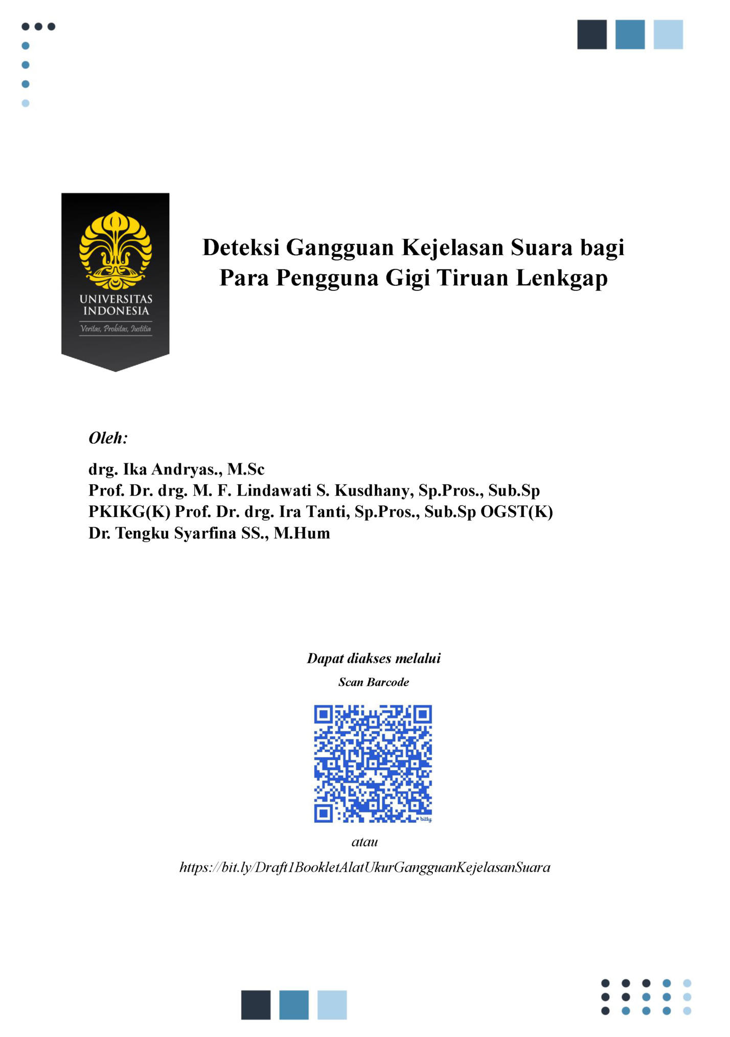 Deteksi Gangguan Kejelasan Suara bagi Deteksi Gangguan Kejelasan Suara bagi