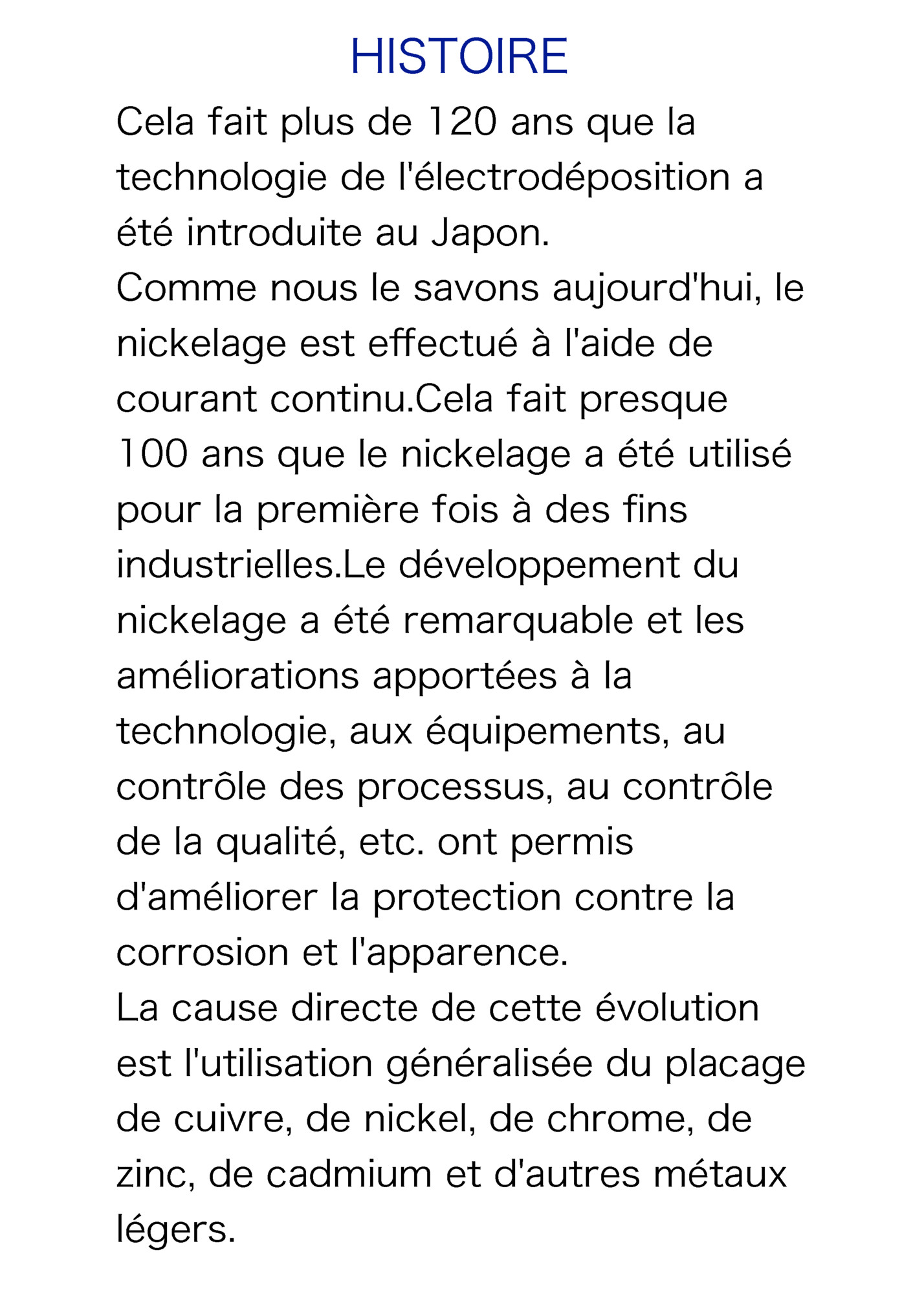 HISTOIRE