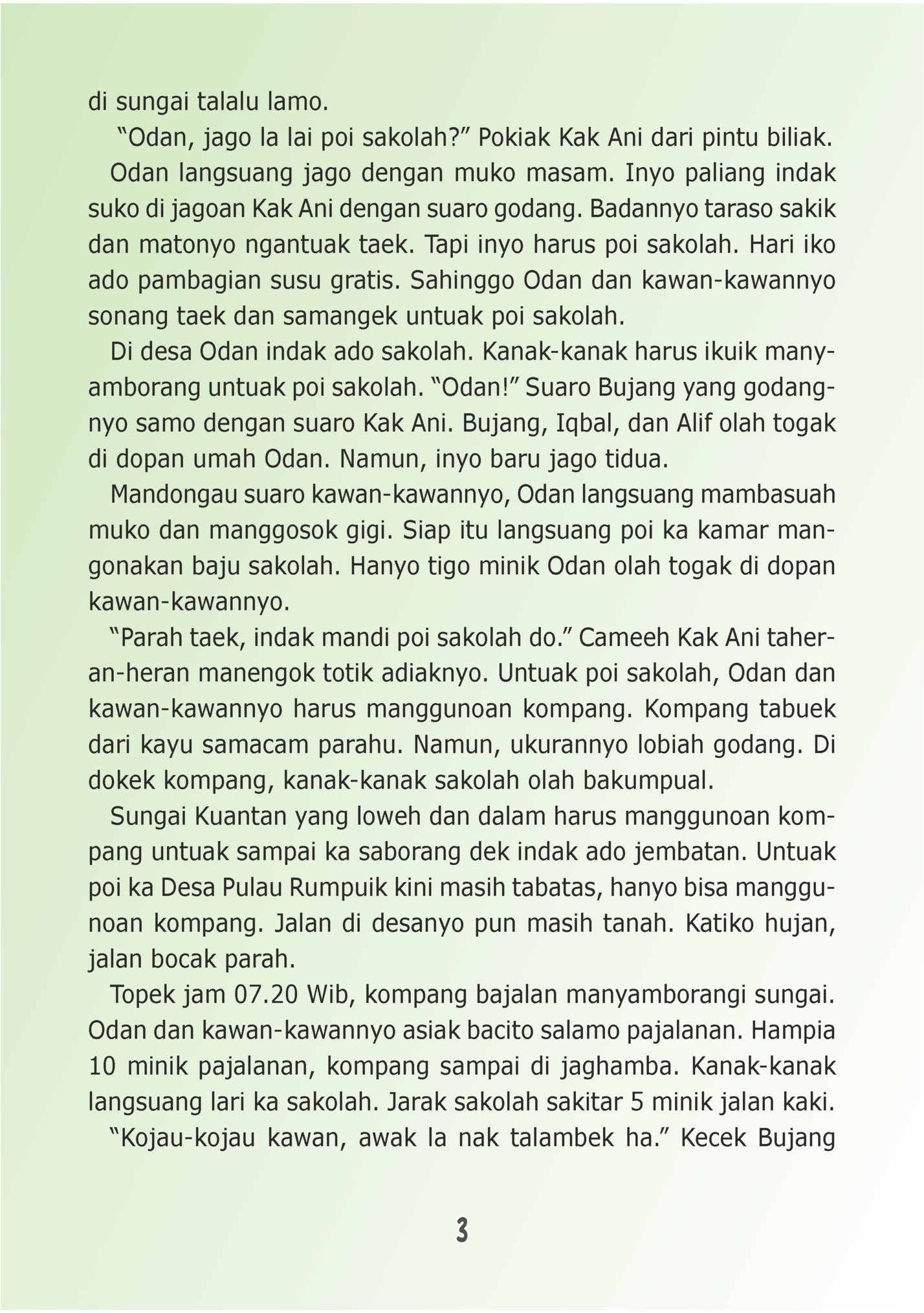 di sungai talalu lamo.