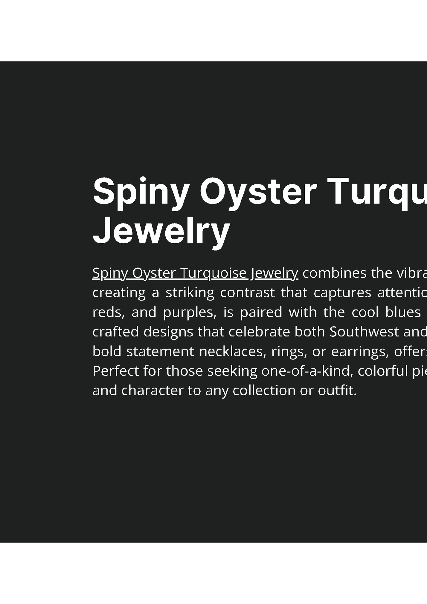 Spiny Oyster Turquoise