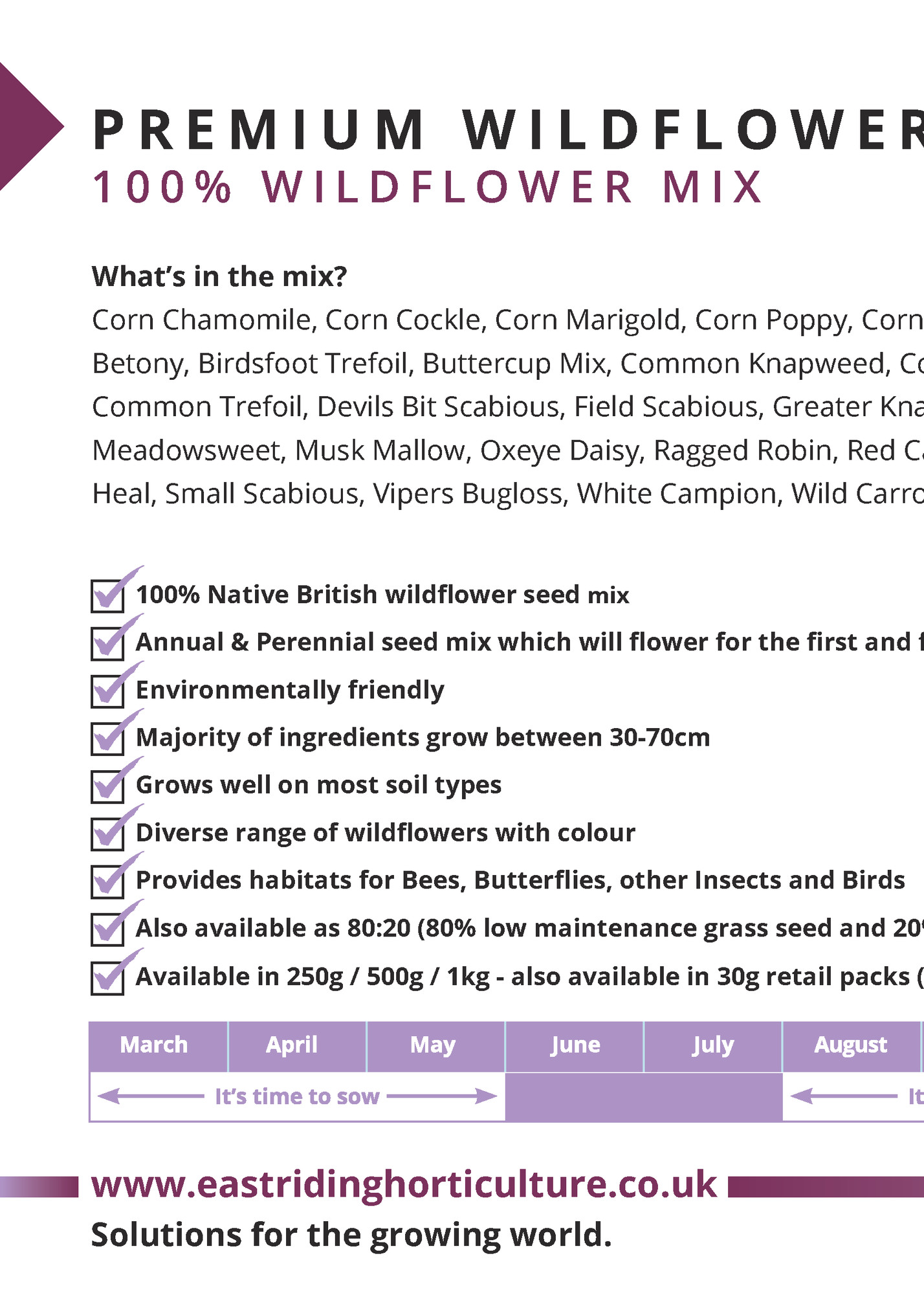PREMIUM WILDFLOWER MIX