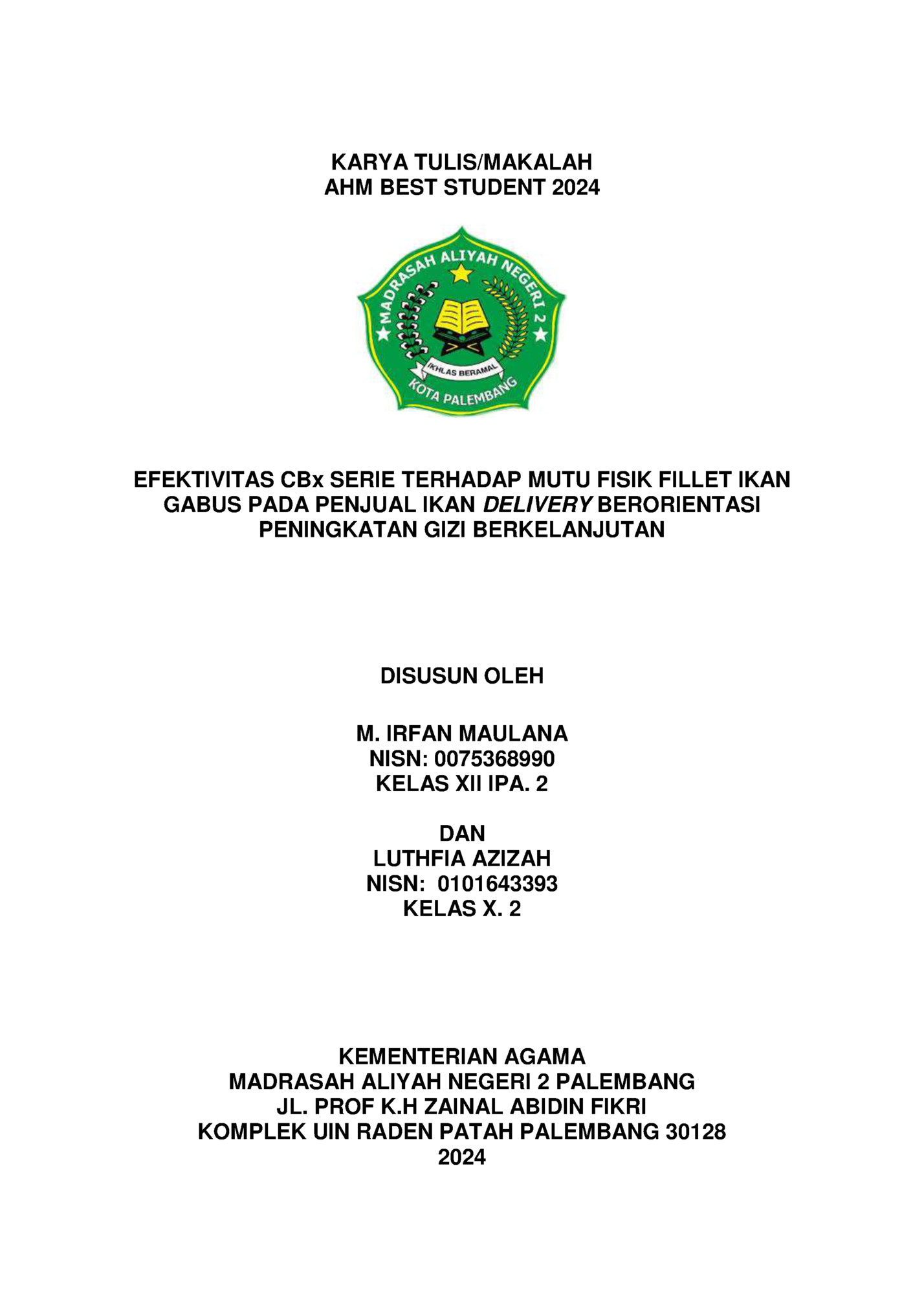 KARYA TULIS/MAKALAH
