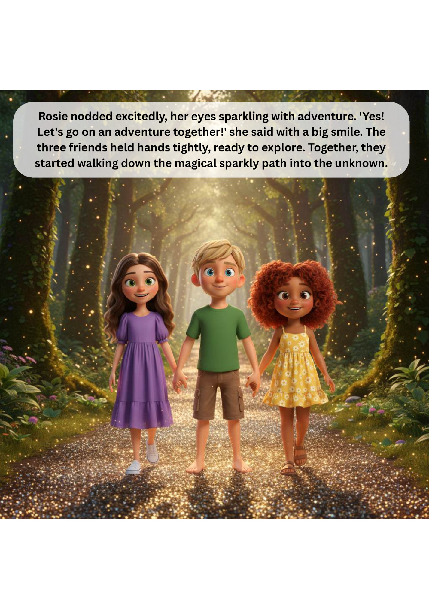 Rosie nodded excitedly, her eyes sparkling with adventure. 