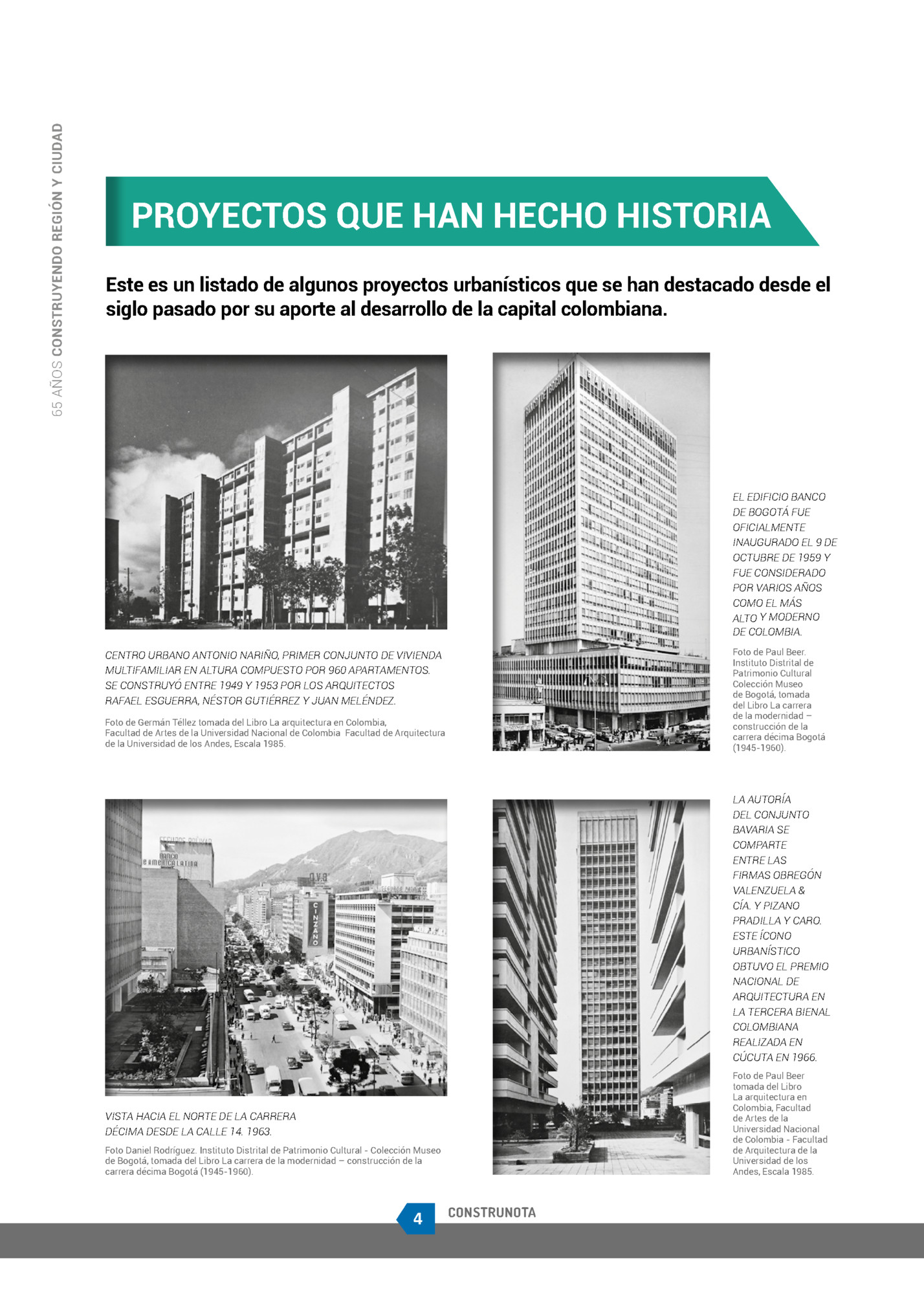 65 AÑOS CONSTRUYENDO REGIÓN Y CIUDAD