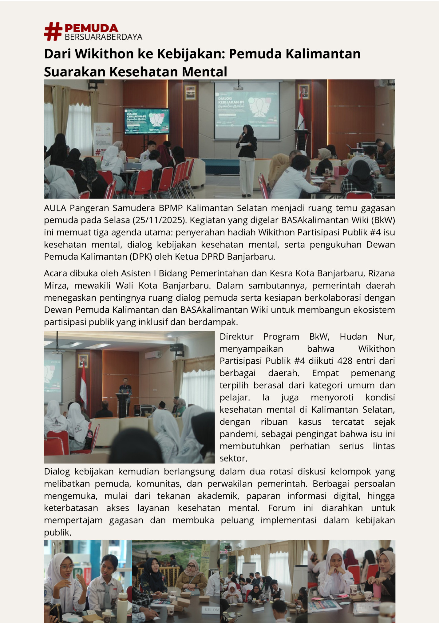 Dari Wikithon ke Kebijakan: Pemuda Kalimantan