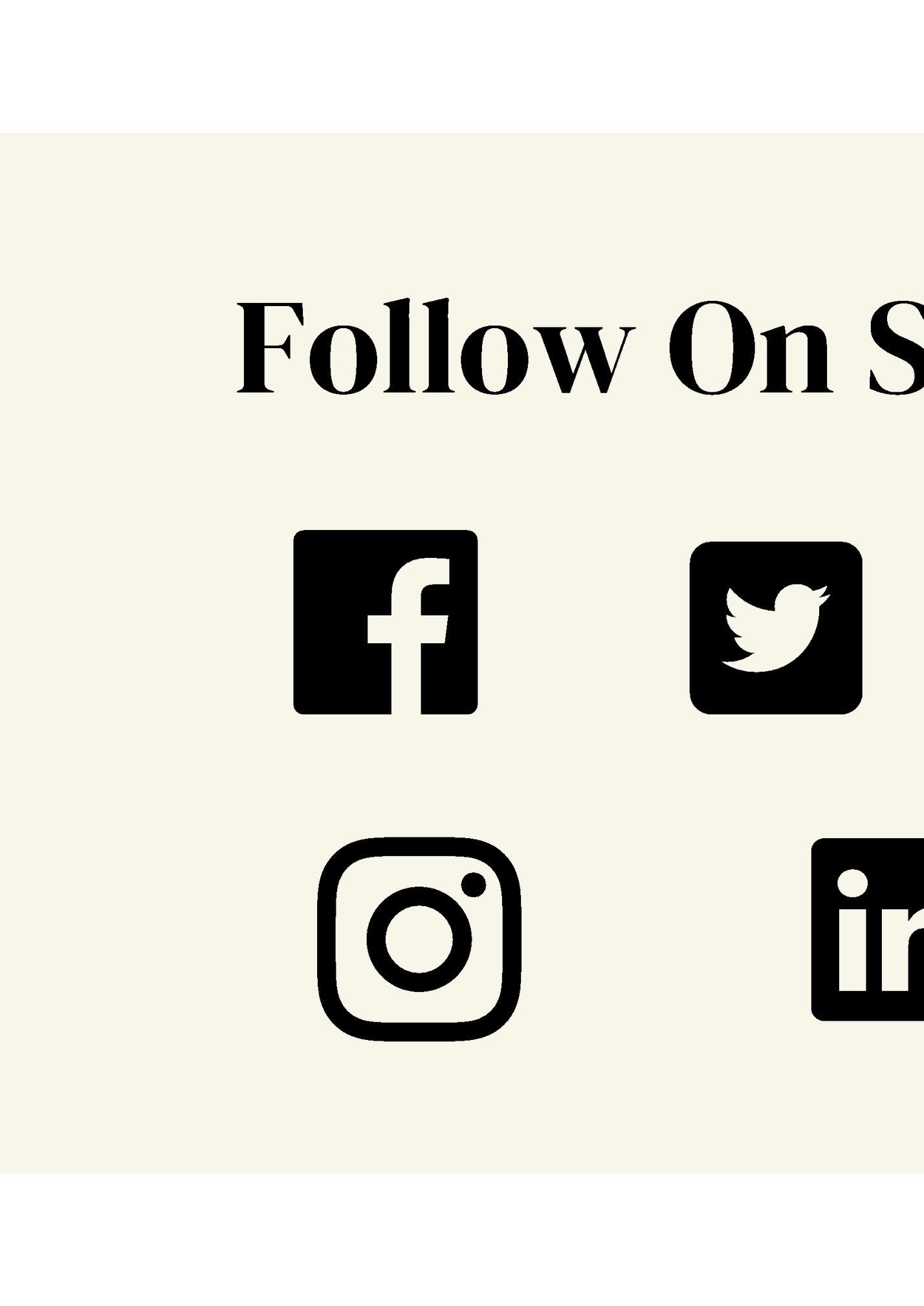 Follow On Social Media