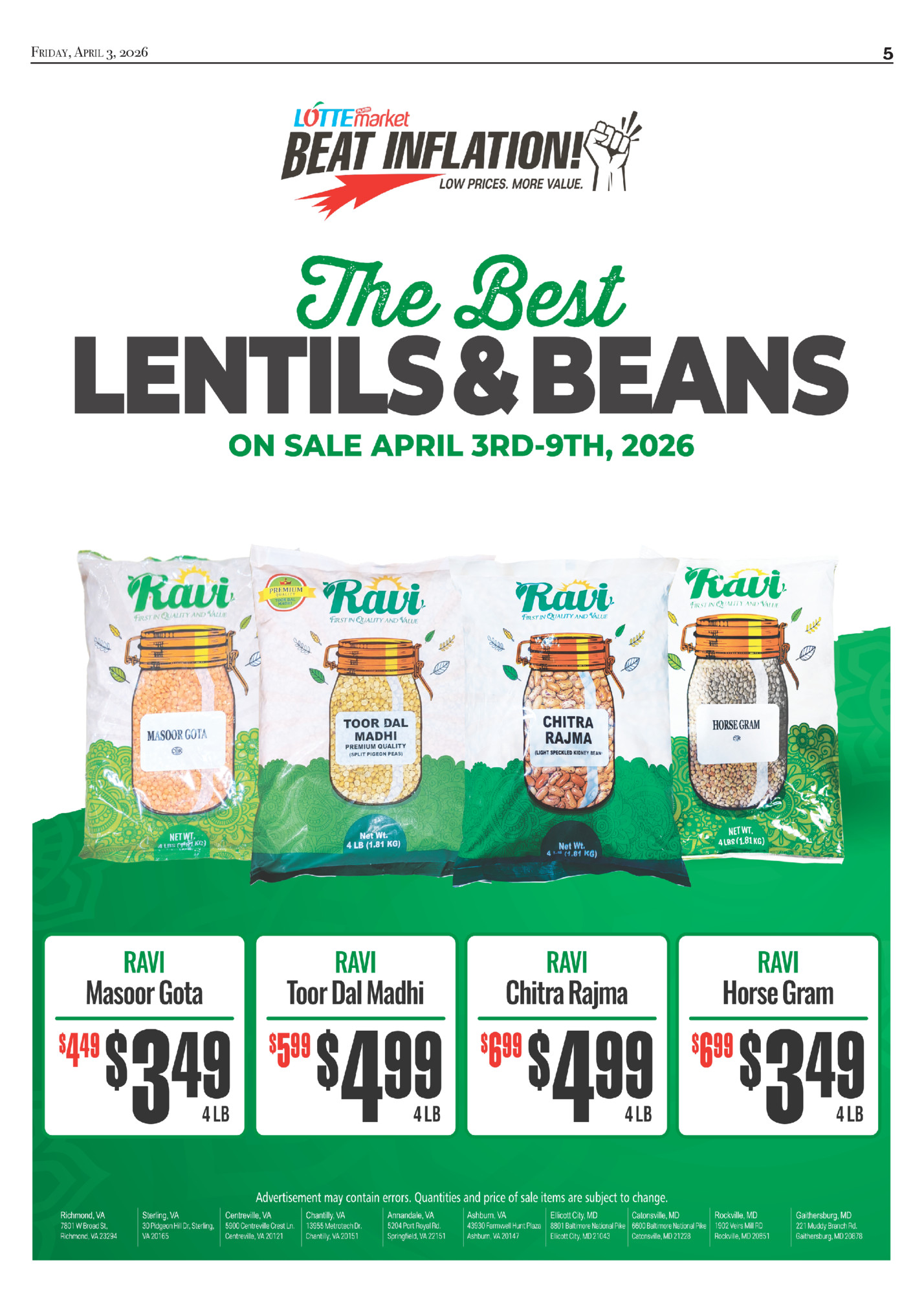 Friday, April 3, 2026