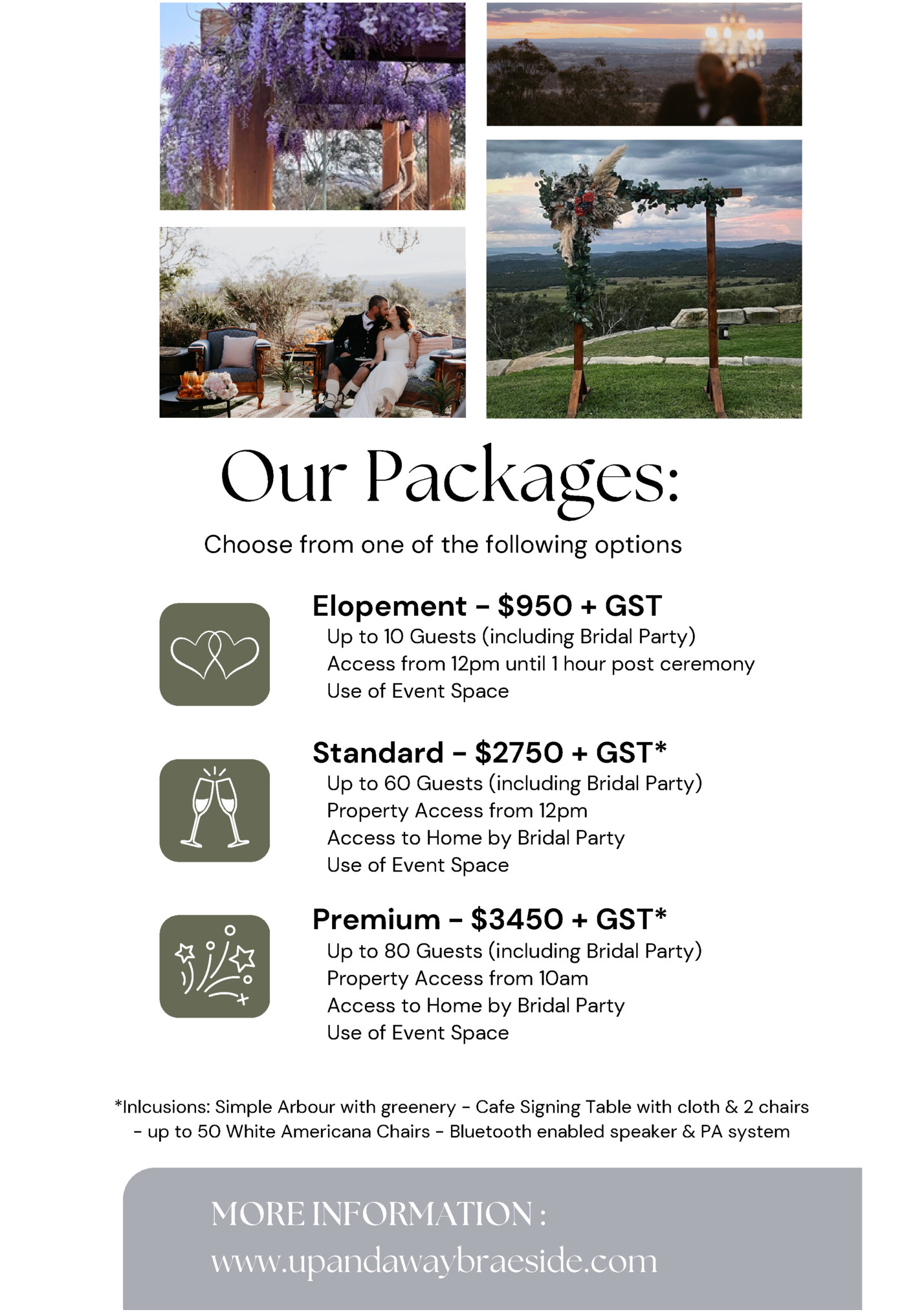 Our Packages: