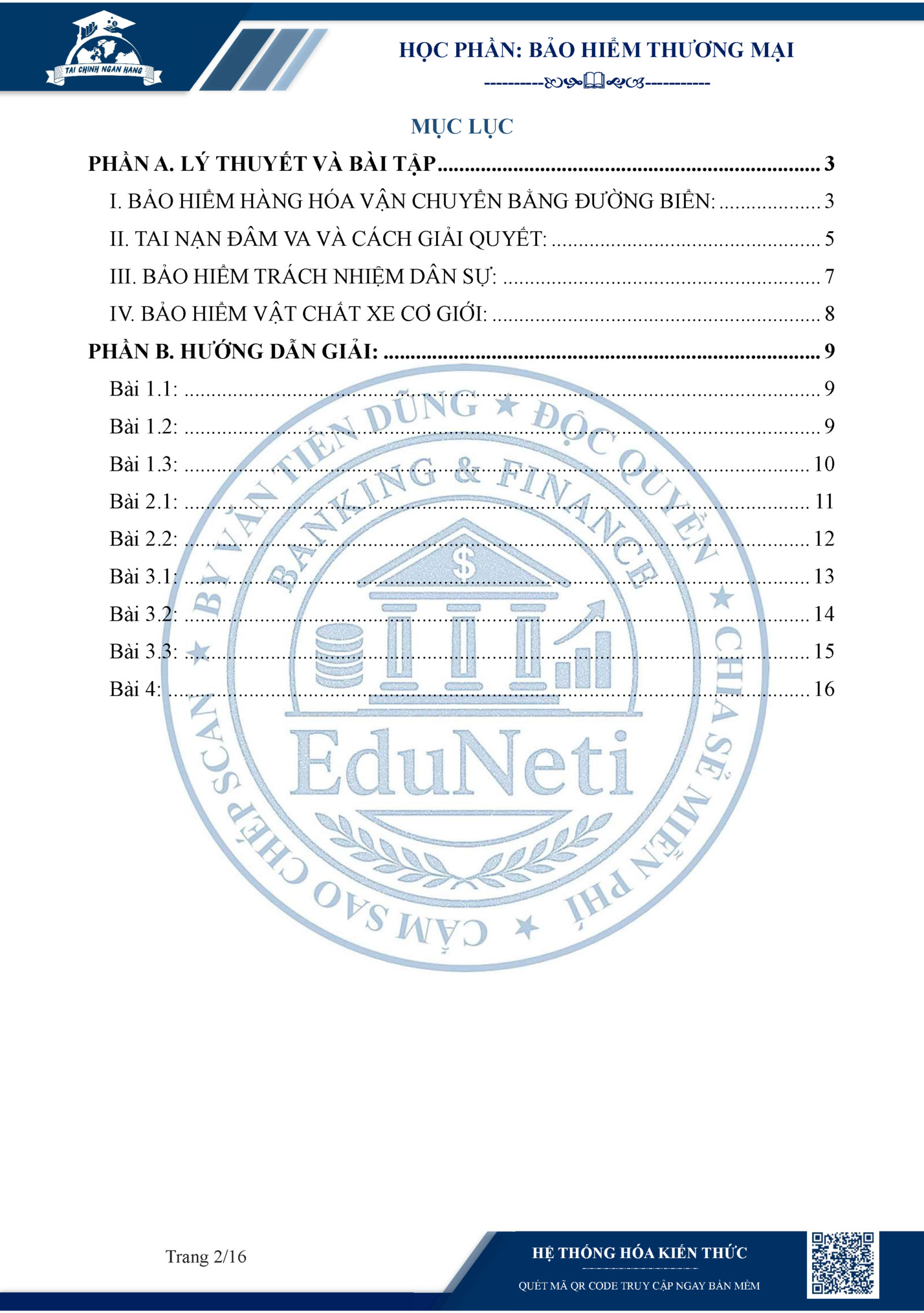 HỌC PHẦN: BẢO HIỂM THƯƠNG MẠI HỌC PHẦN: BẢO HIỂM THƯƠNG MẠI