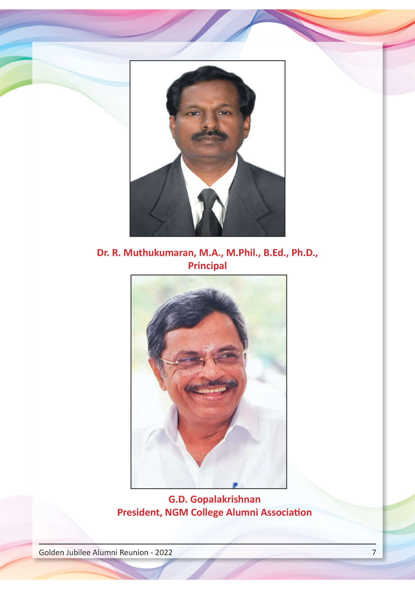 Dr. R. Muthukumaran, M.A., M.Phil., B.Ed., Ph.D.,