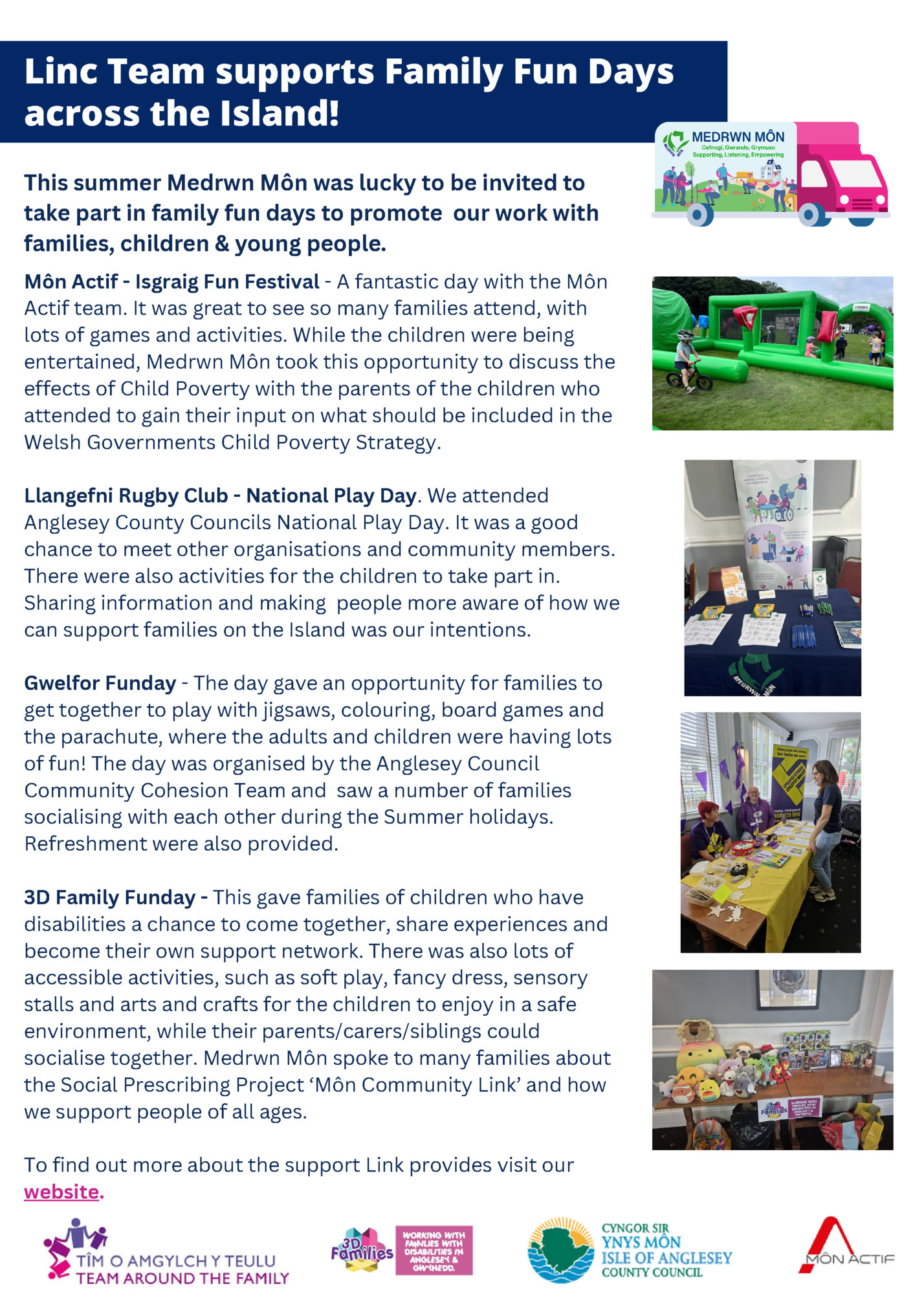 Linc Team supports Family Fun Days