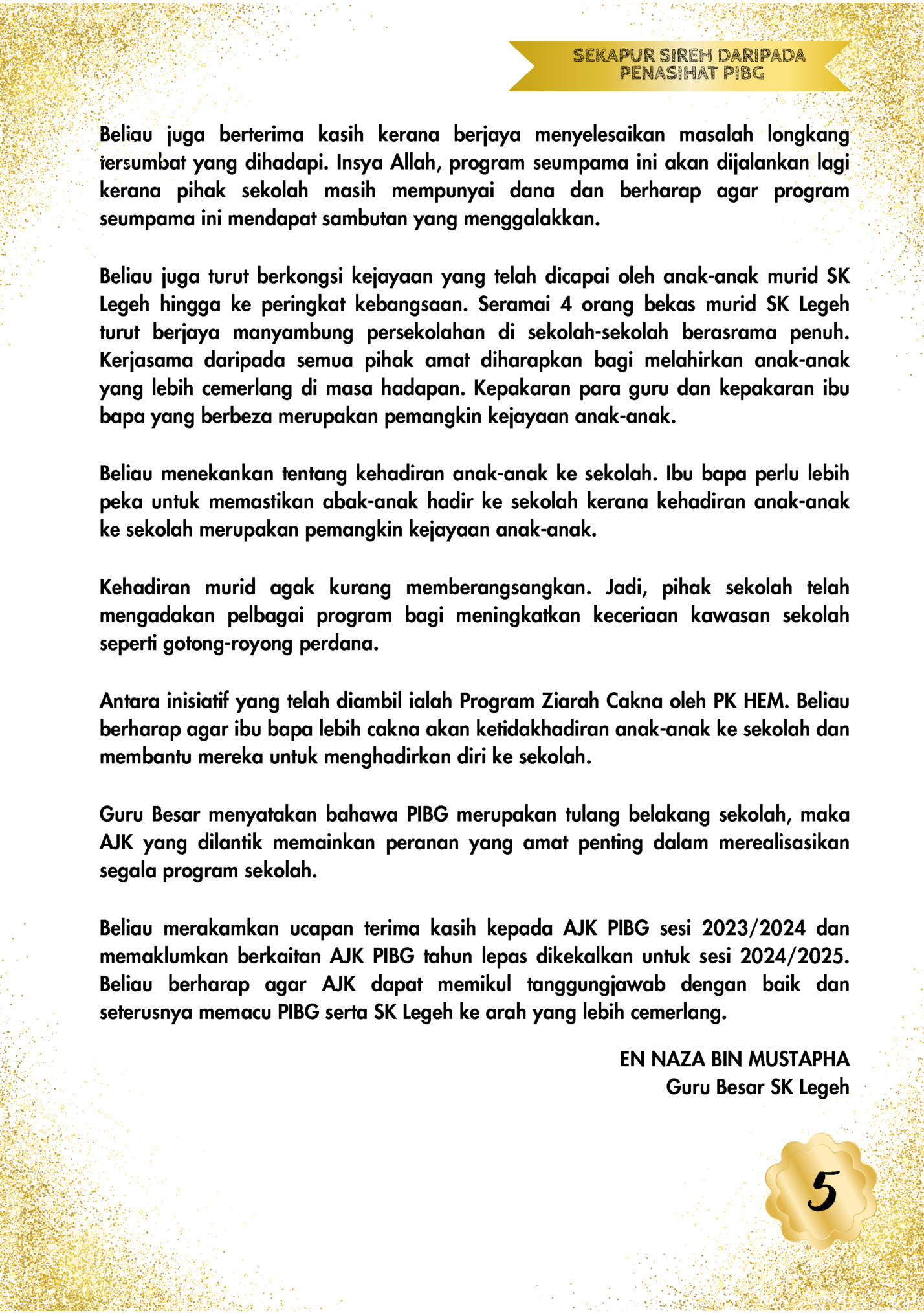 SEKAPUR SIREH DARIPADA