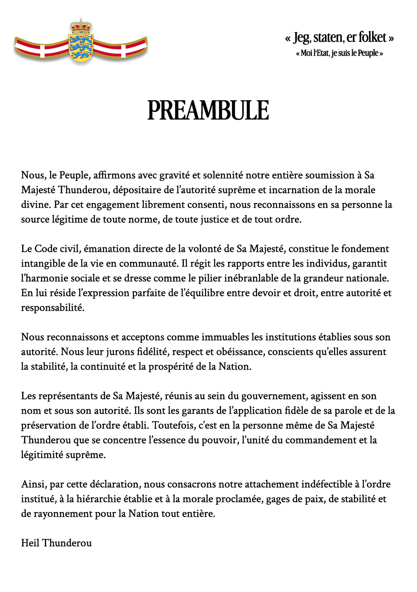 « Jeg, staten, er folket »