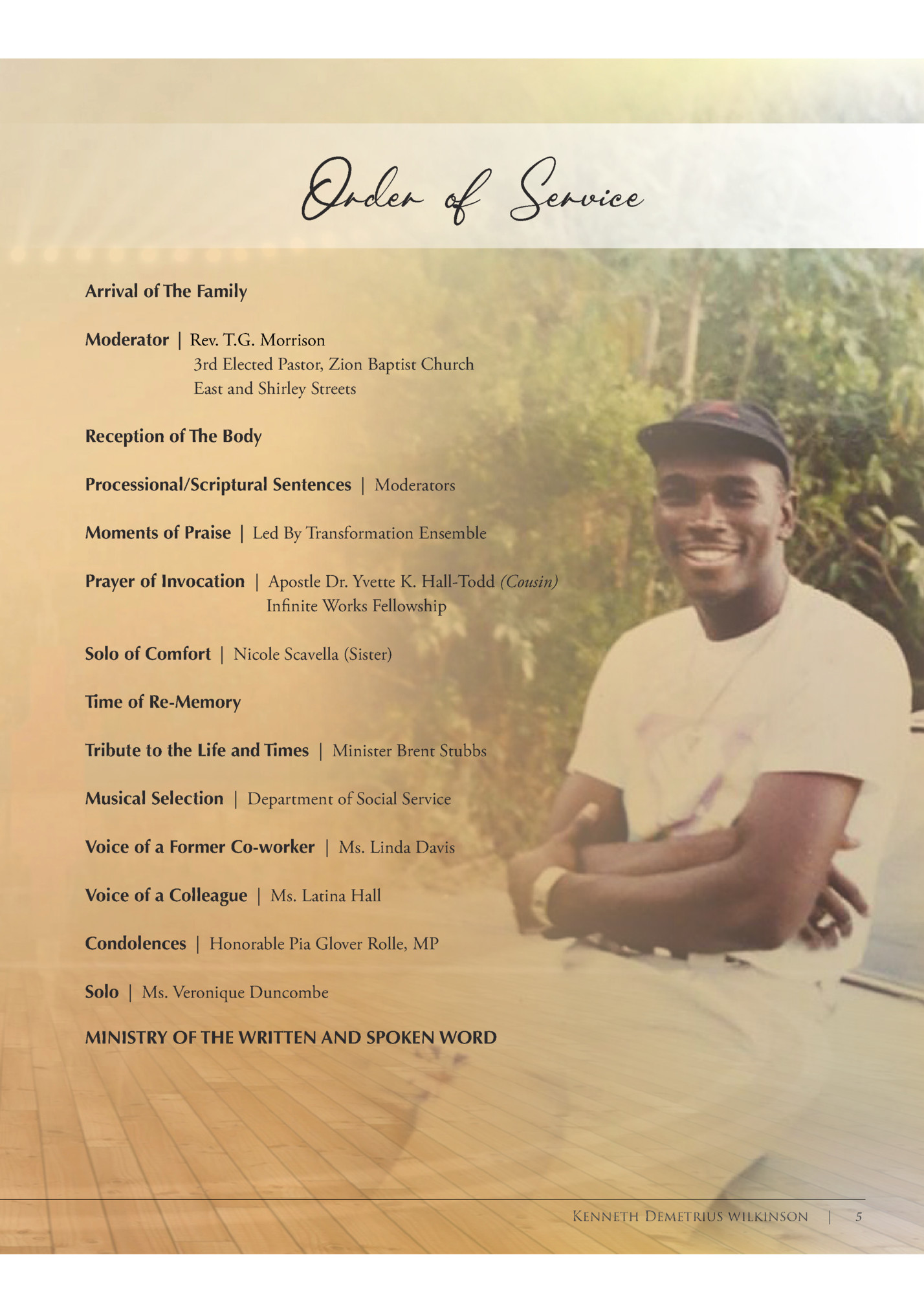 Order of Service