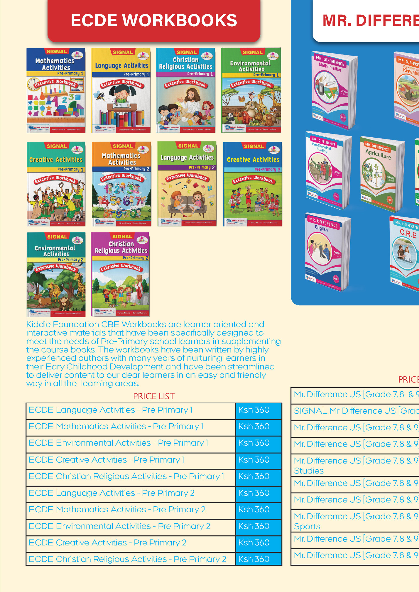 ECDE WORKBOOKS