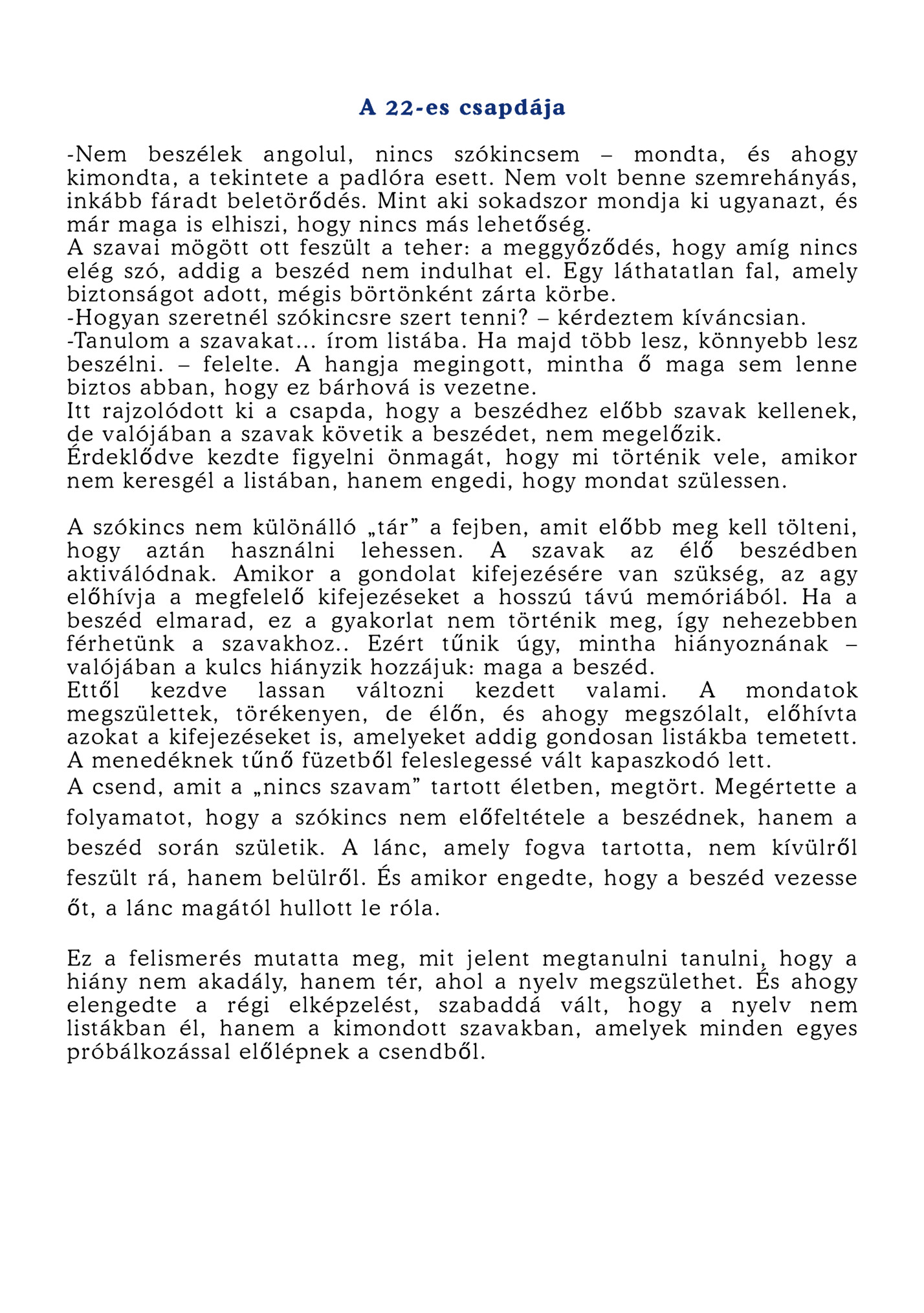 A 22-es csapdája