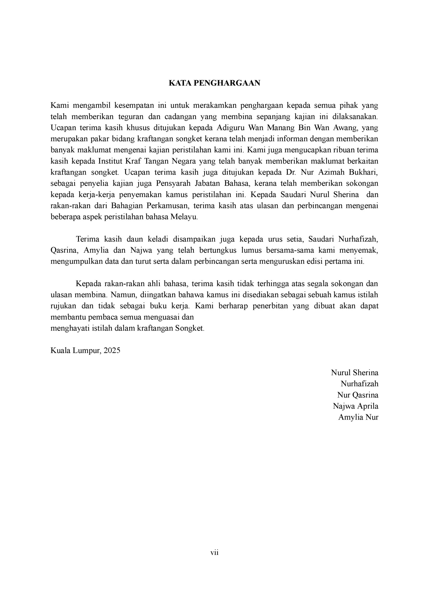 KATA PENGHARGAAN