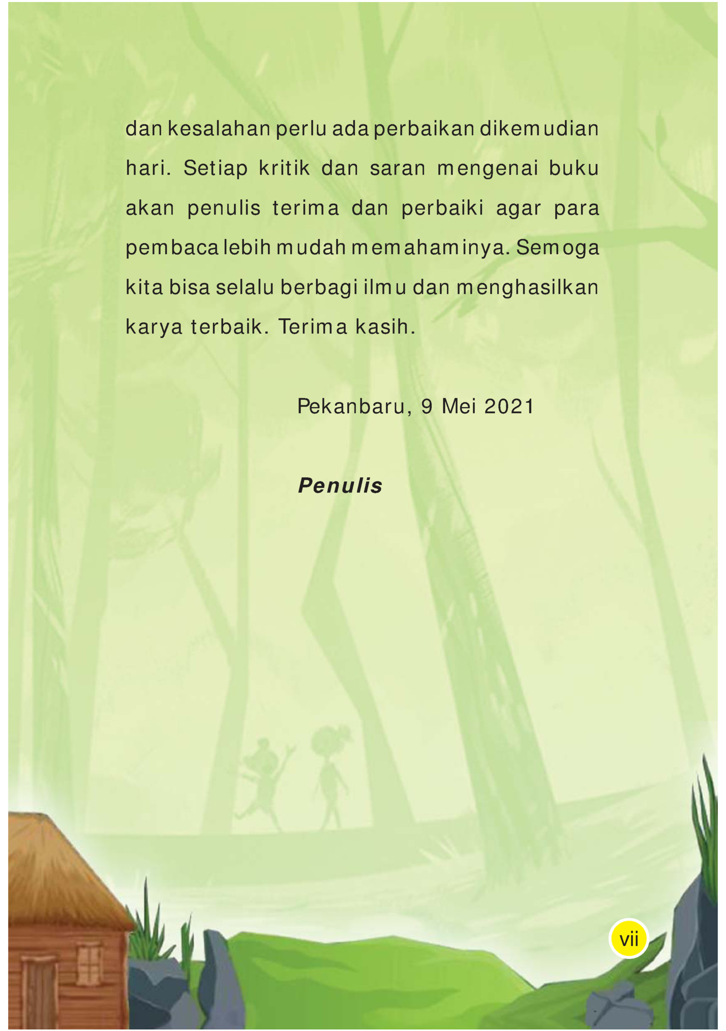 dan kesalahan perlu ada perbaikan dikemudian