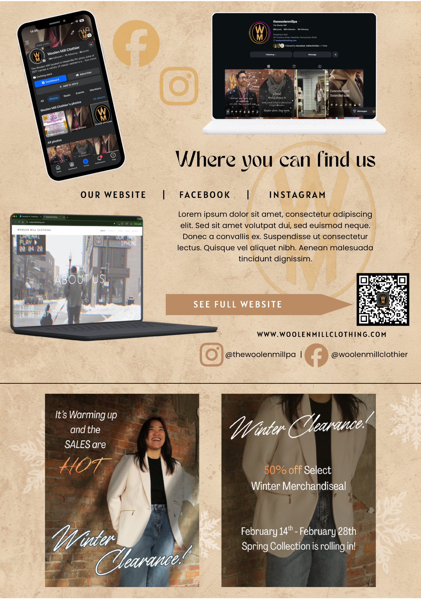 Where you can find us Where you can find us