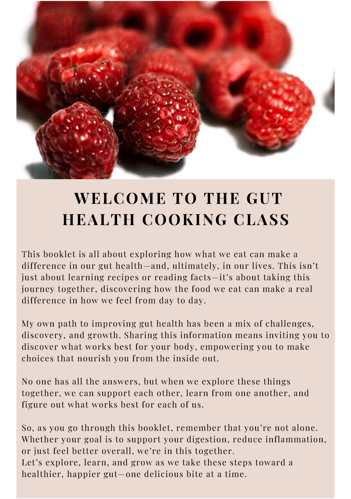 WELCOME TO THE GUT