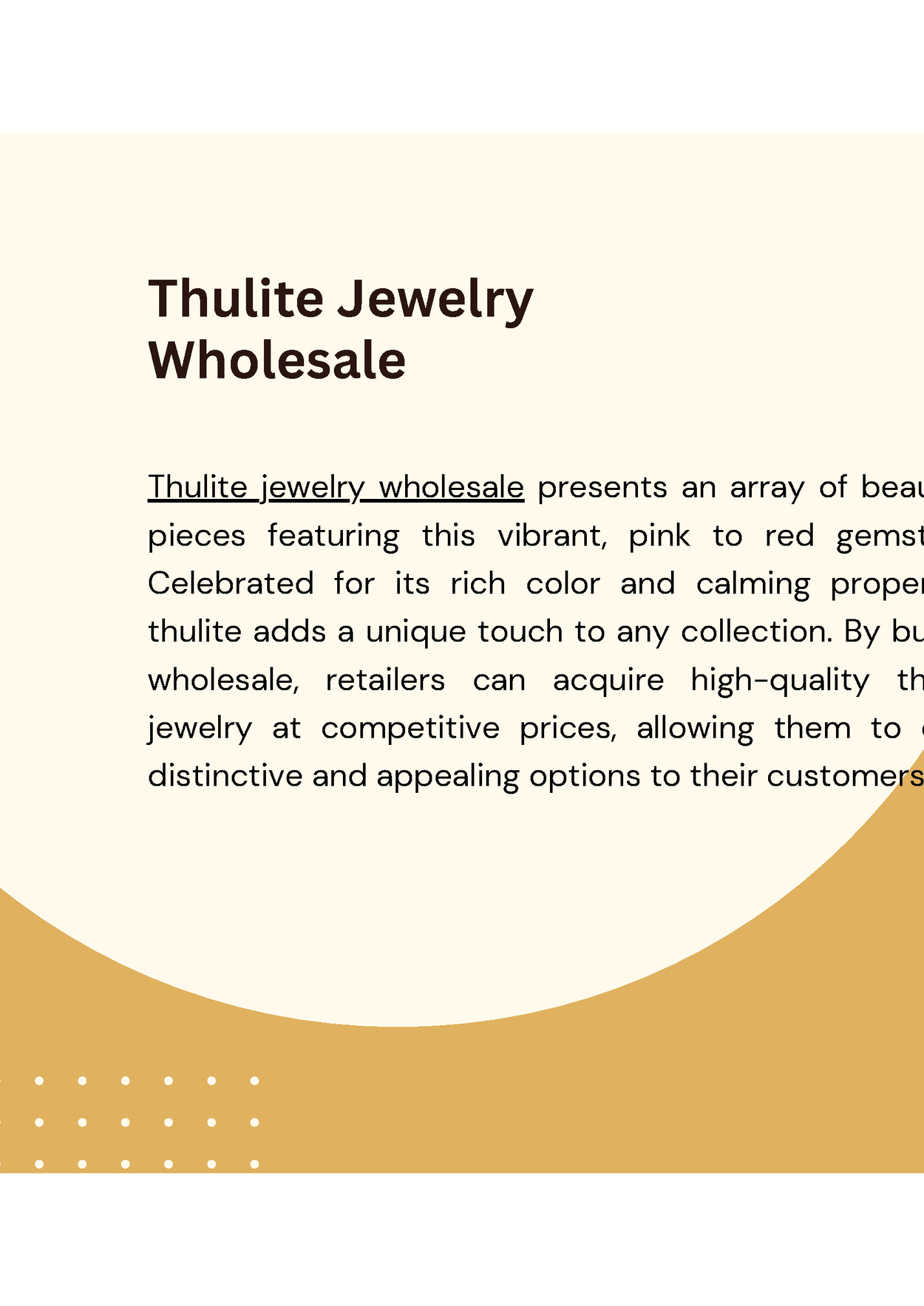 Thulite Jewelry