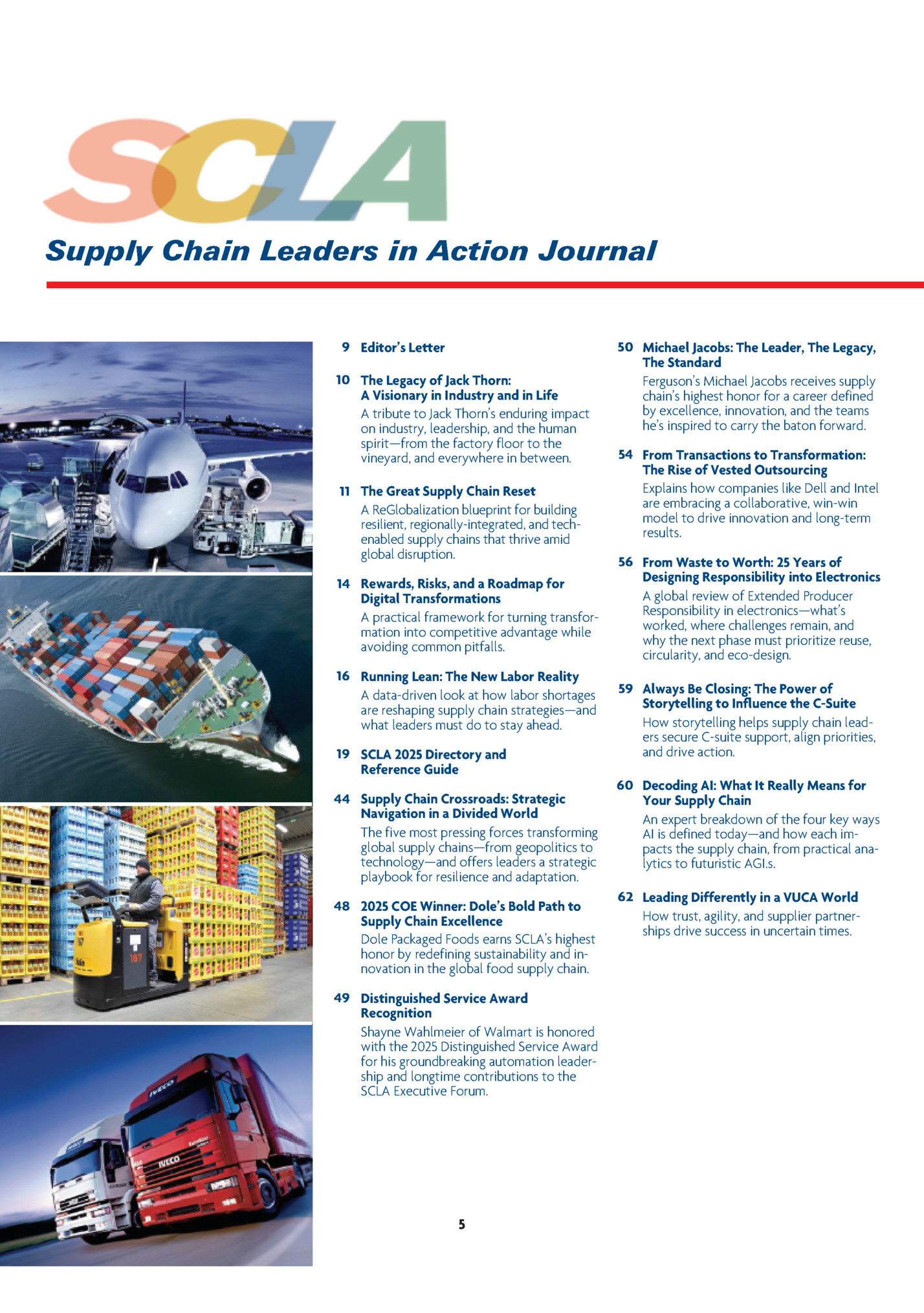 Supply Chain Leaders in Action Journal