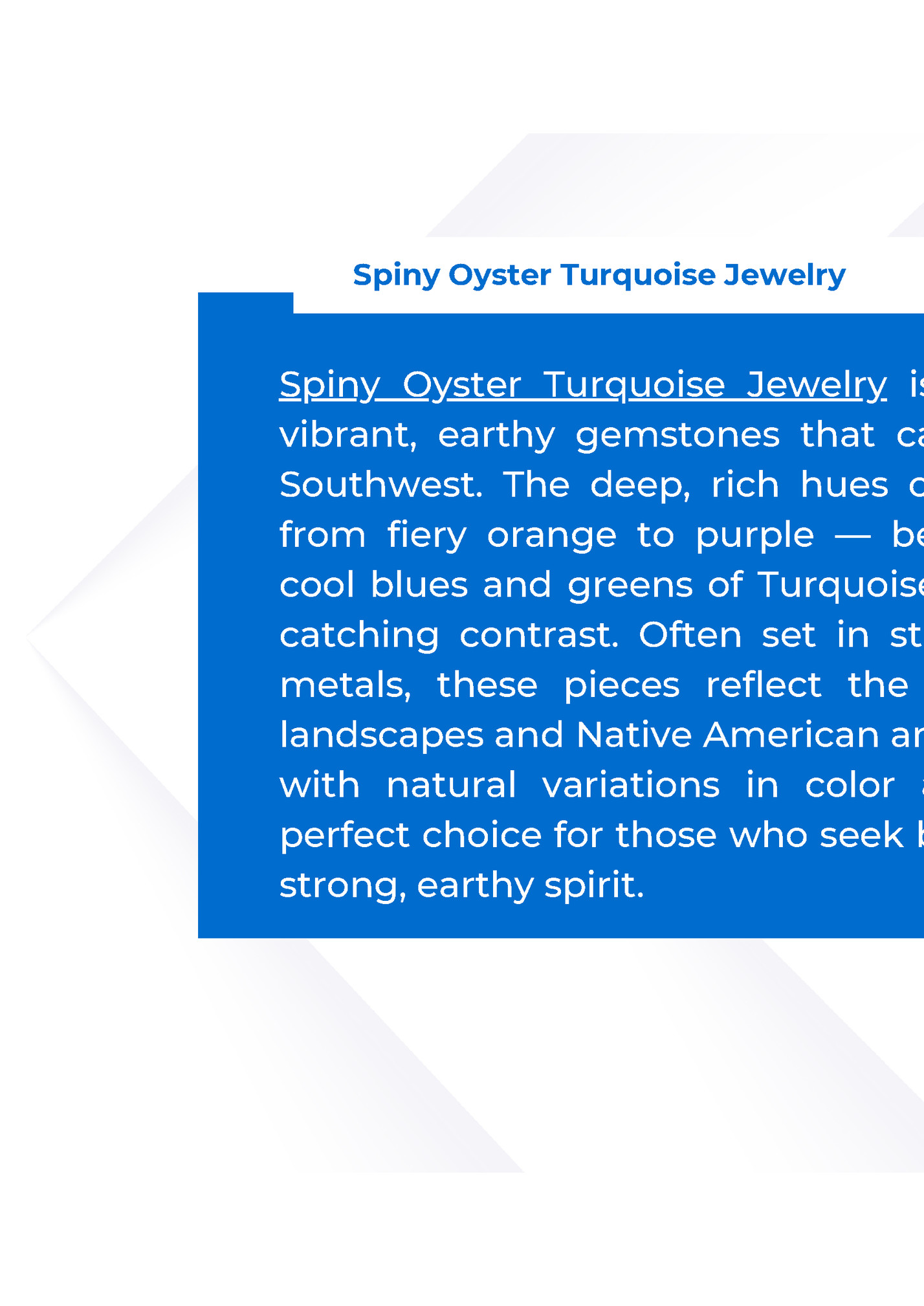 Spiny Oyster Turquoise Jewelry