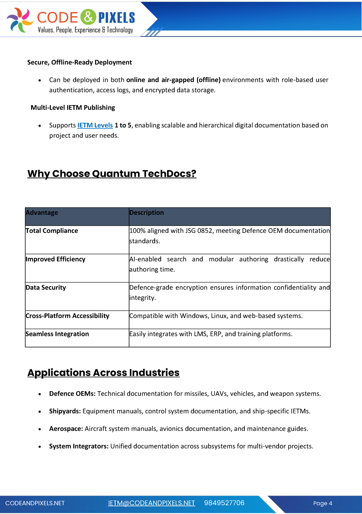 Secure, Offline-Ready Deployment