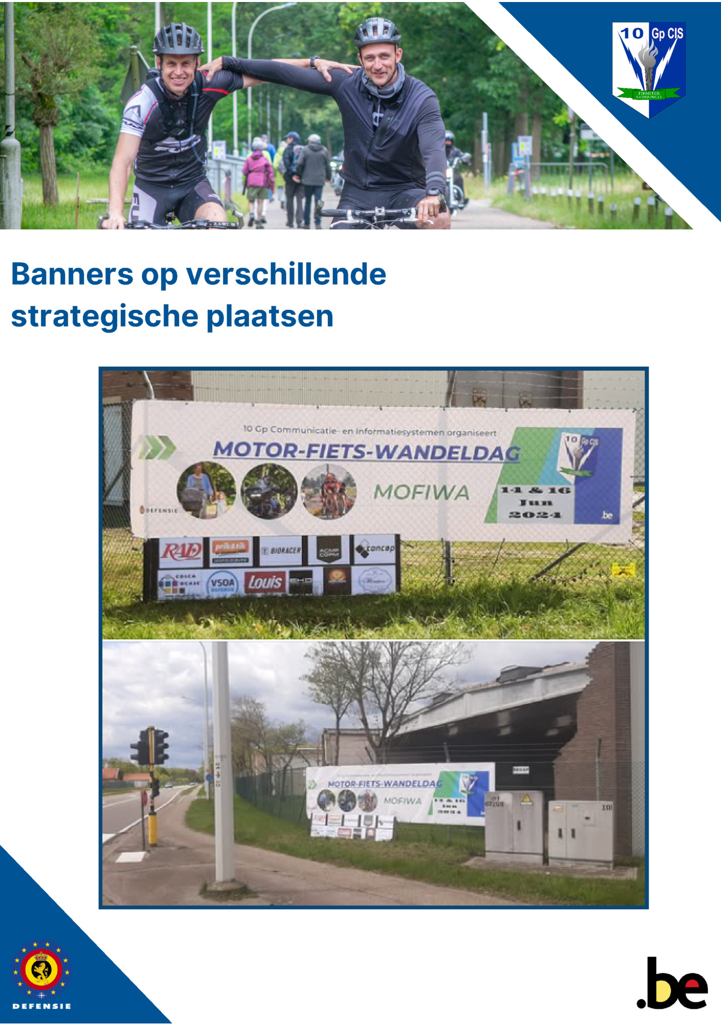 Banners op verschillende