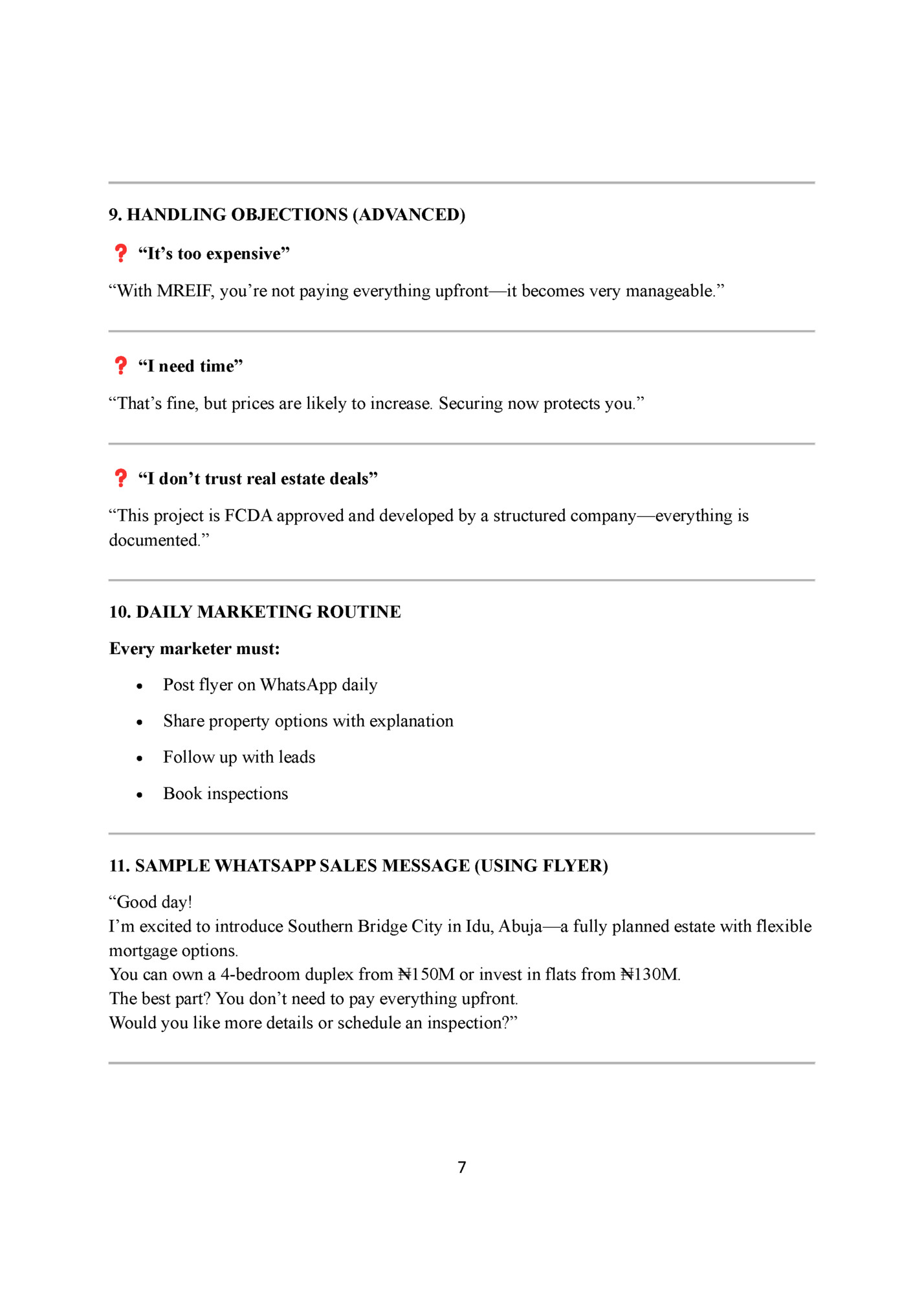 9. HANDLING OBJECTIONS (ADVANCED)