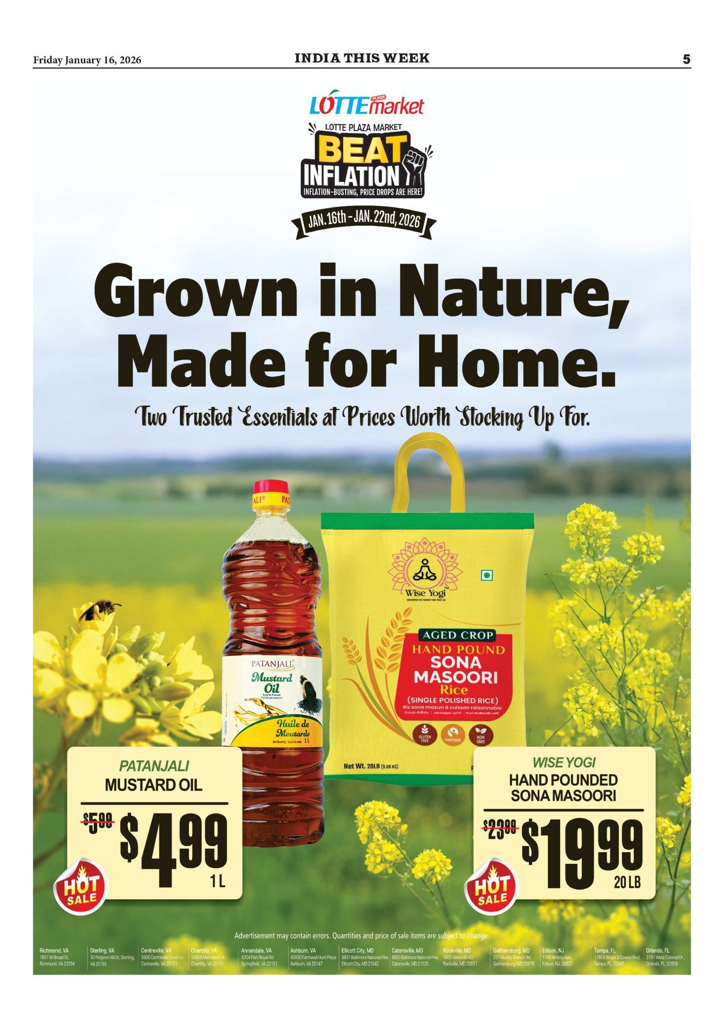 Friday January 16, 2026