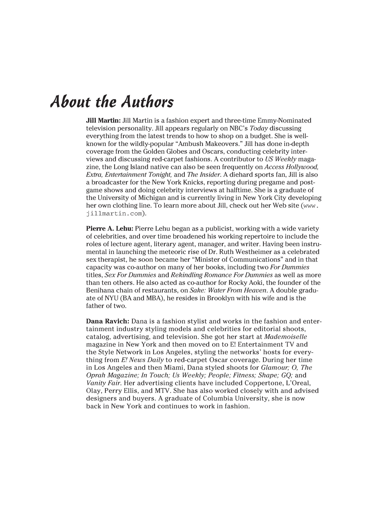 About the Authors