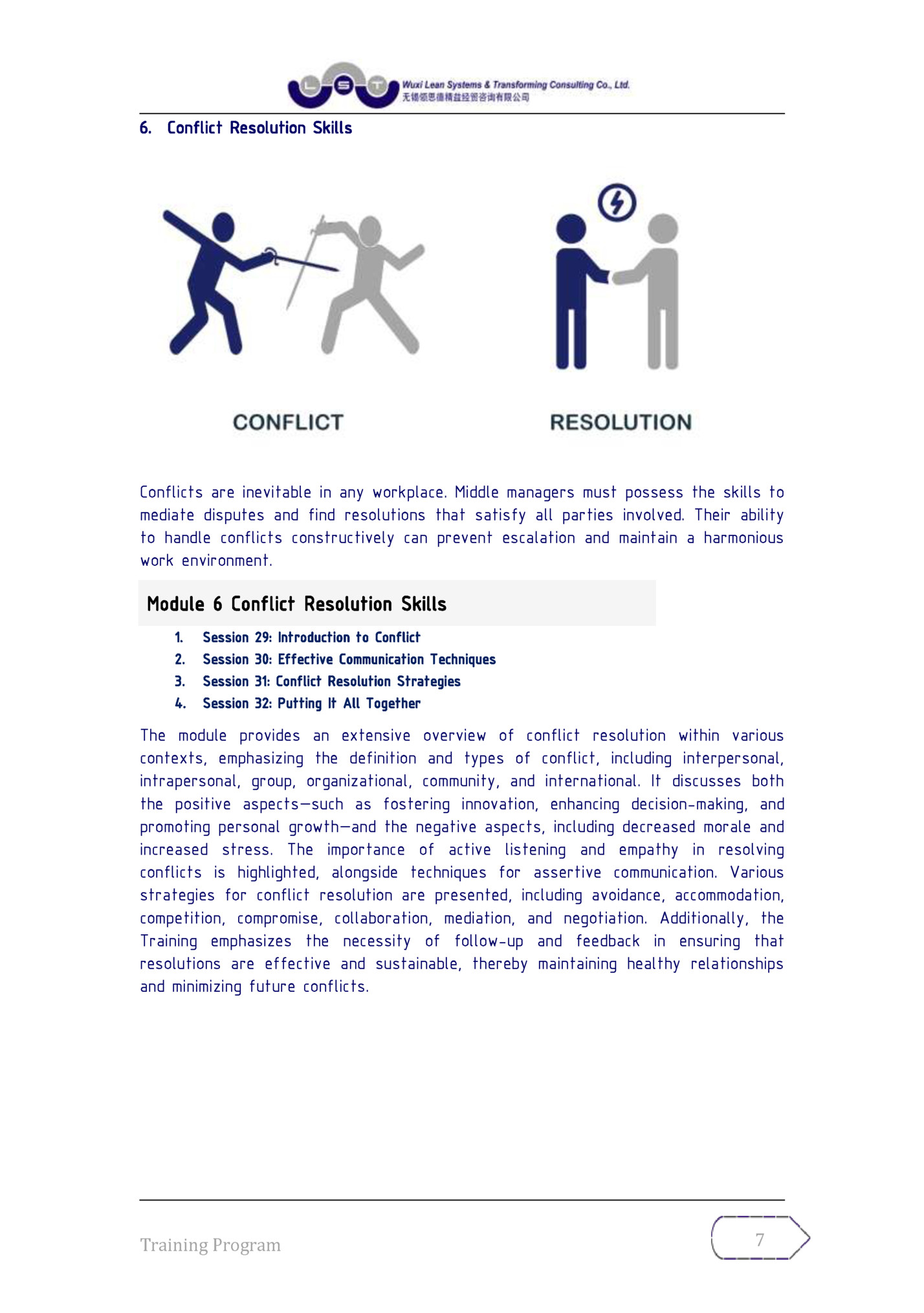 6. Conflict Resolution Skills