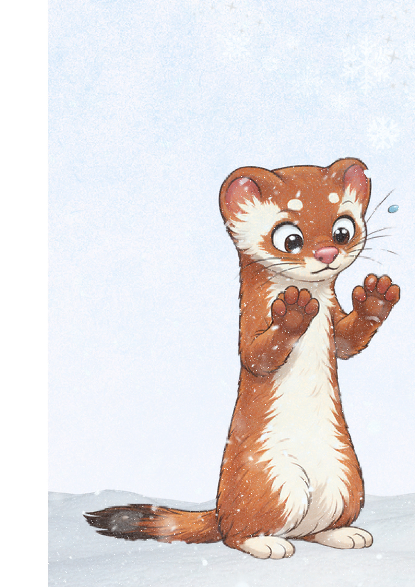 He looked at his paws